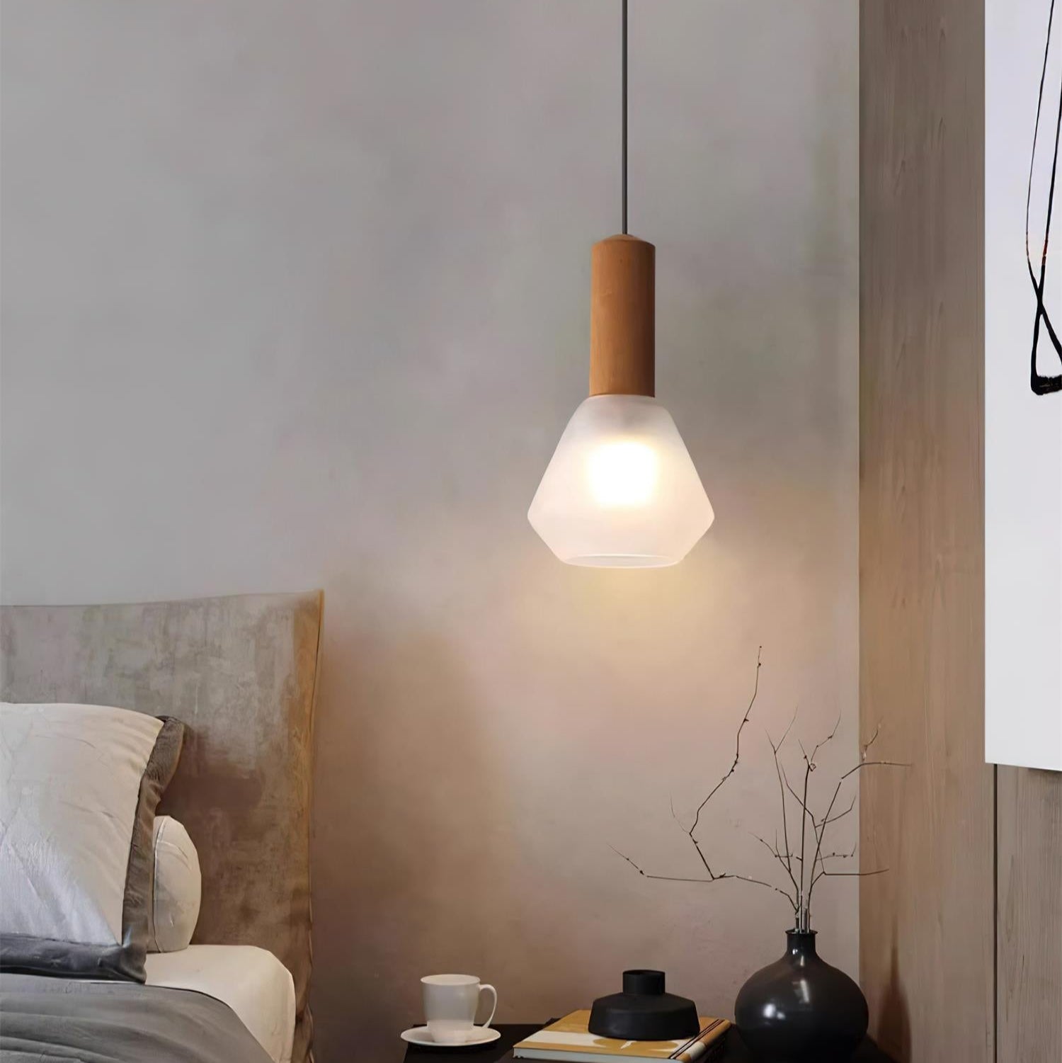 Givor Frosted Glass Pendant Light