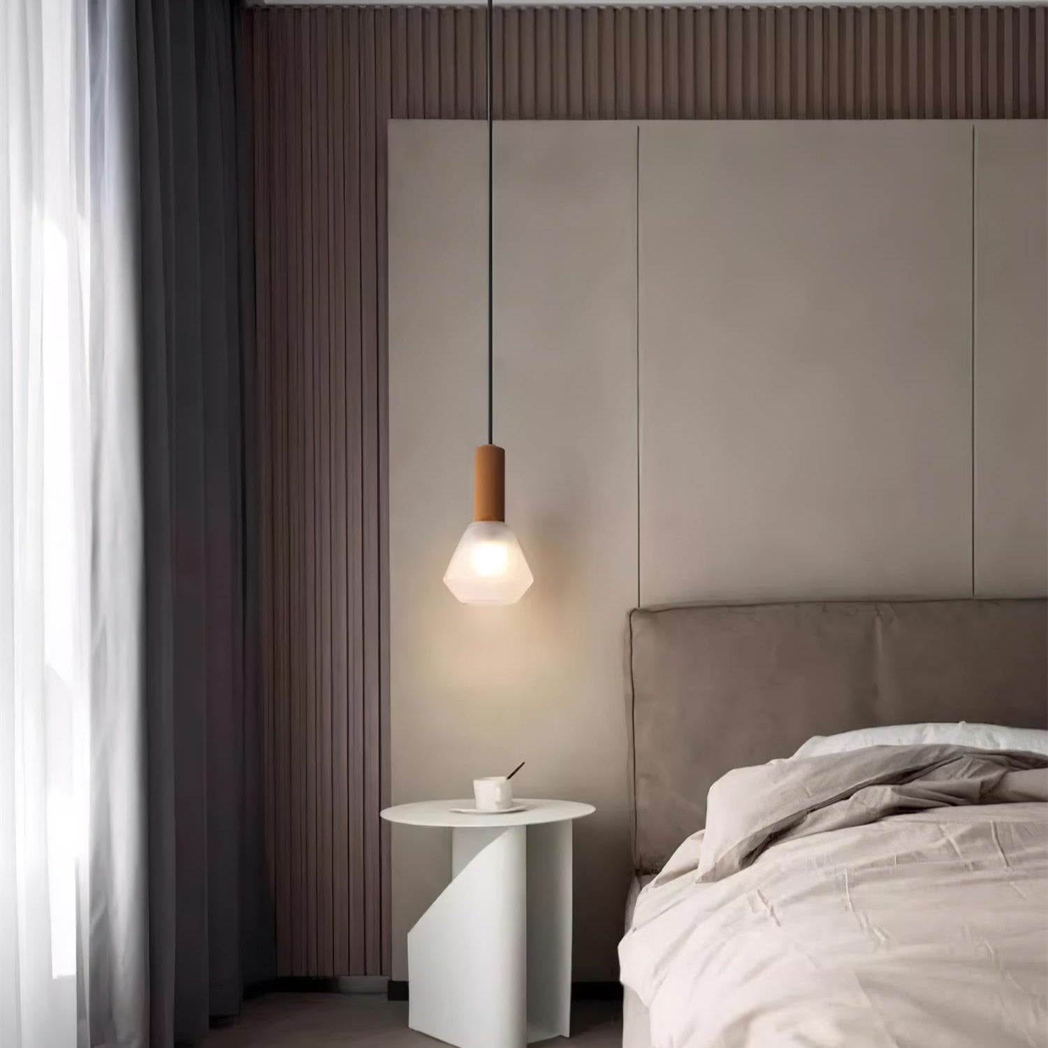 Givor Frosted Glass Pendant Light