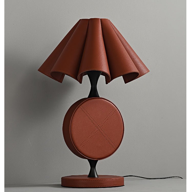 Saddle Stitch Table Lamp-Neutral Decor
