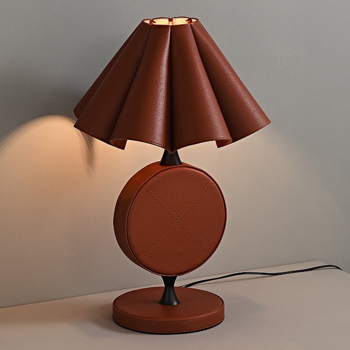 Saddle Stitch Table Lamp-Neutral Decor