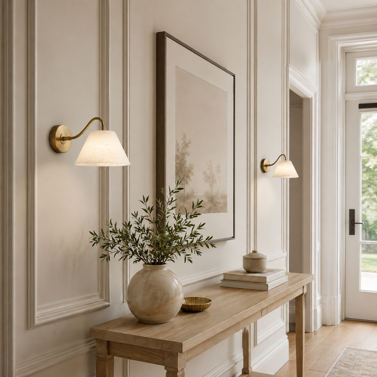 Cloudview Alabaster Wall Sconce