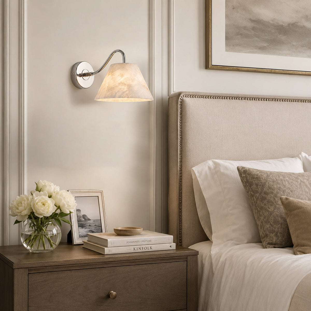 Cloudview Alabaster Wall Sconce