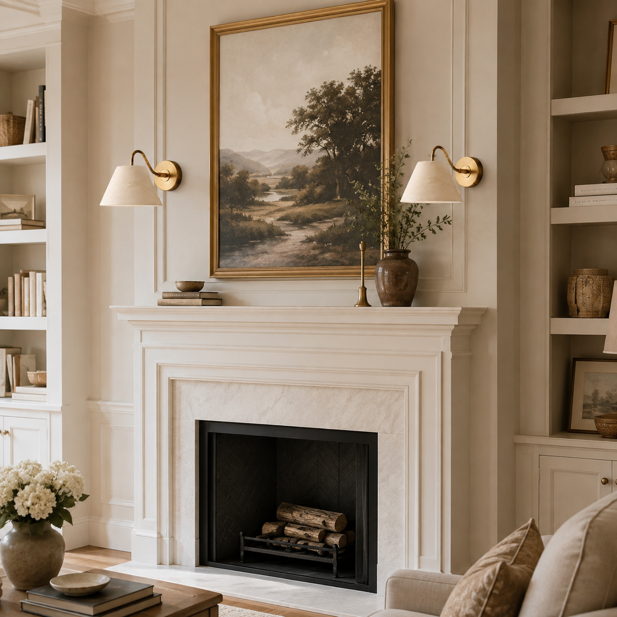 Cloudview Alabaster Wall Sconce