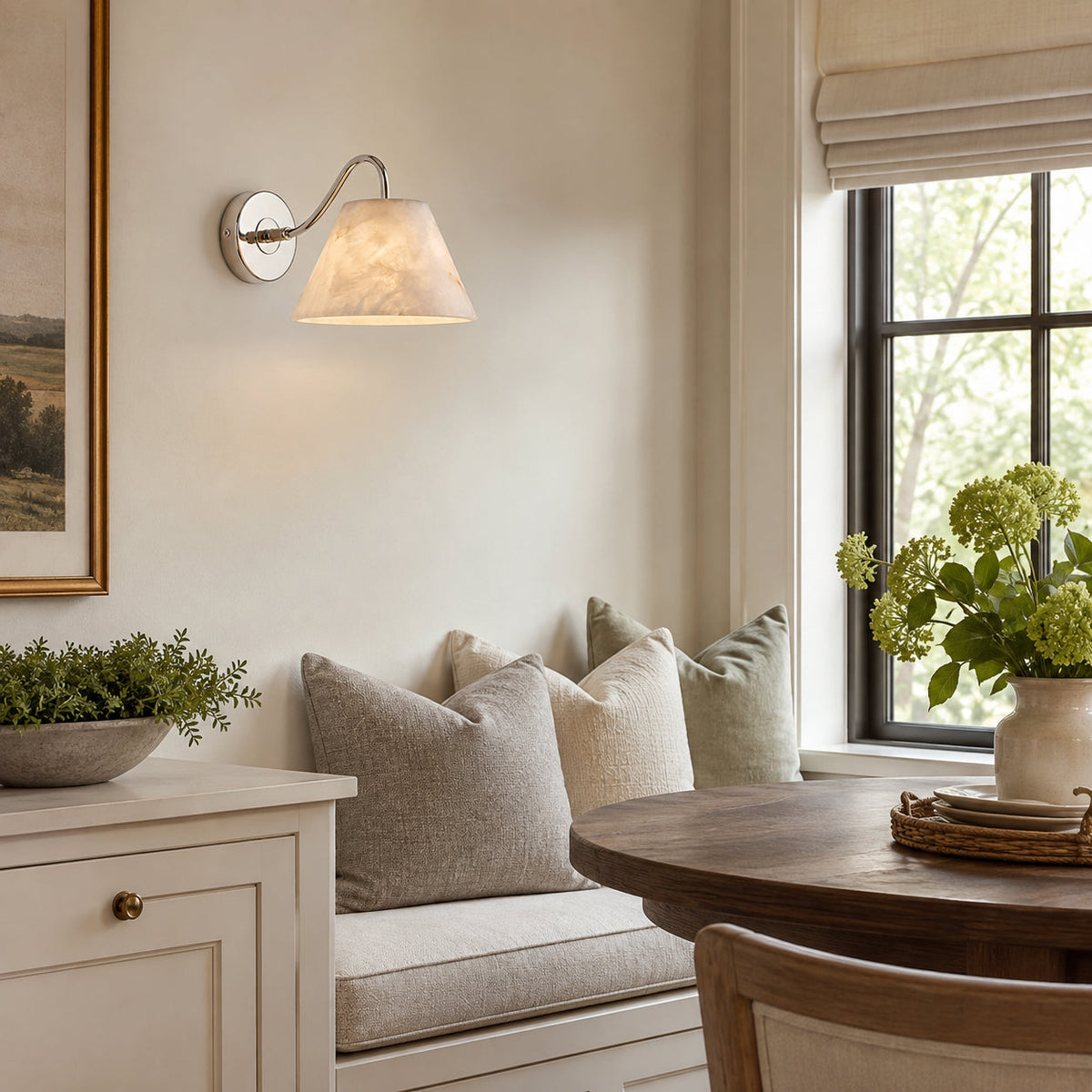 Cloudview Alabaster Wall Sconce