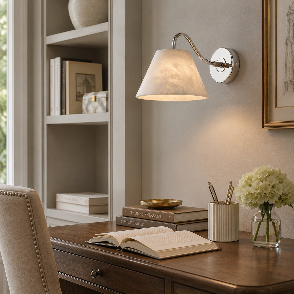 Cloudview Alabaster Wall Sconce