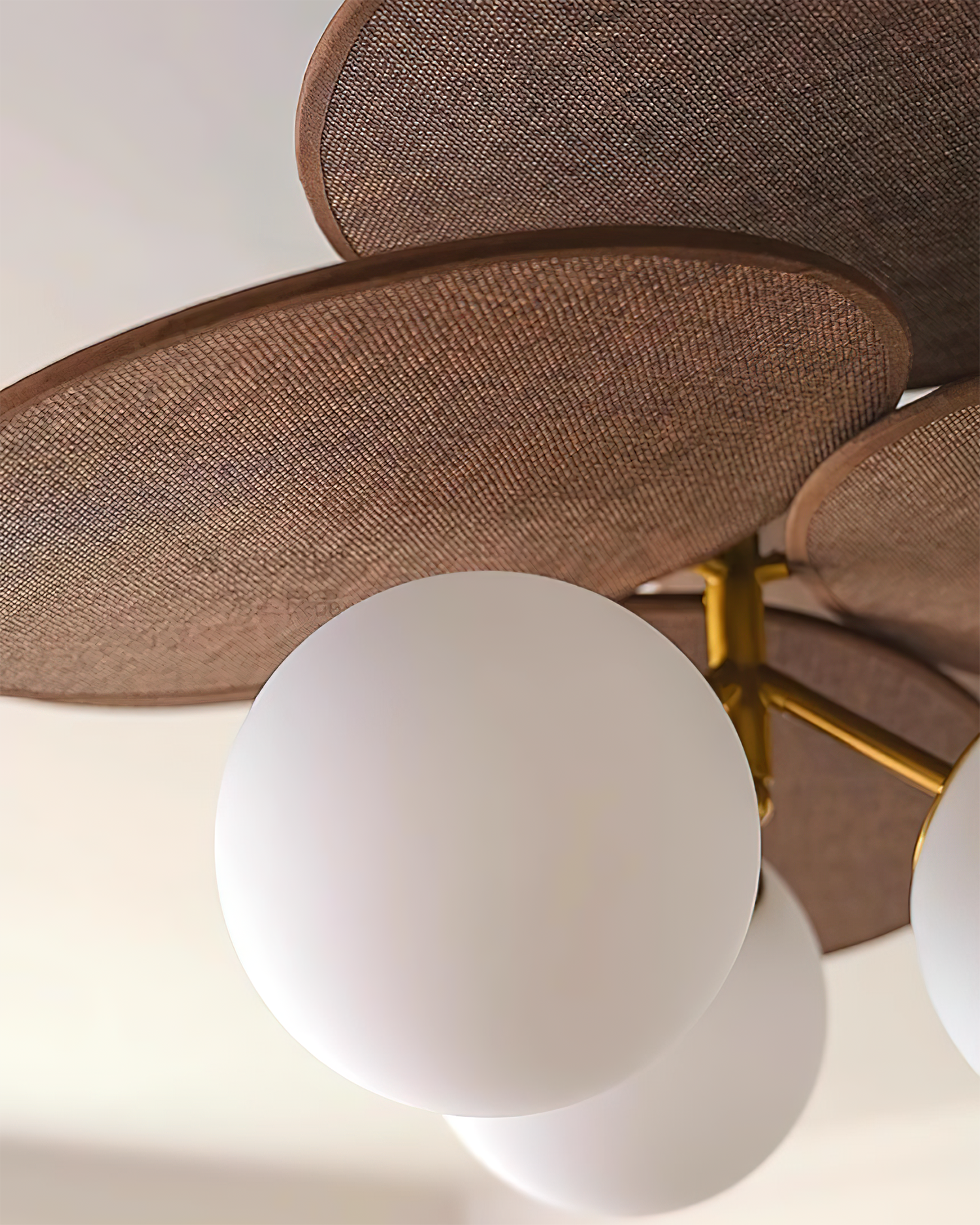 Eldo Wooden Blades Ceiling Light