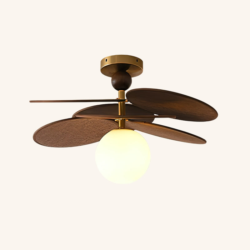 Eldo Wooden Blades Ceiling Light