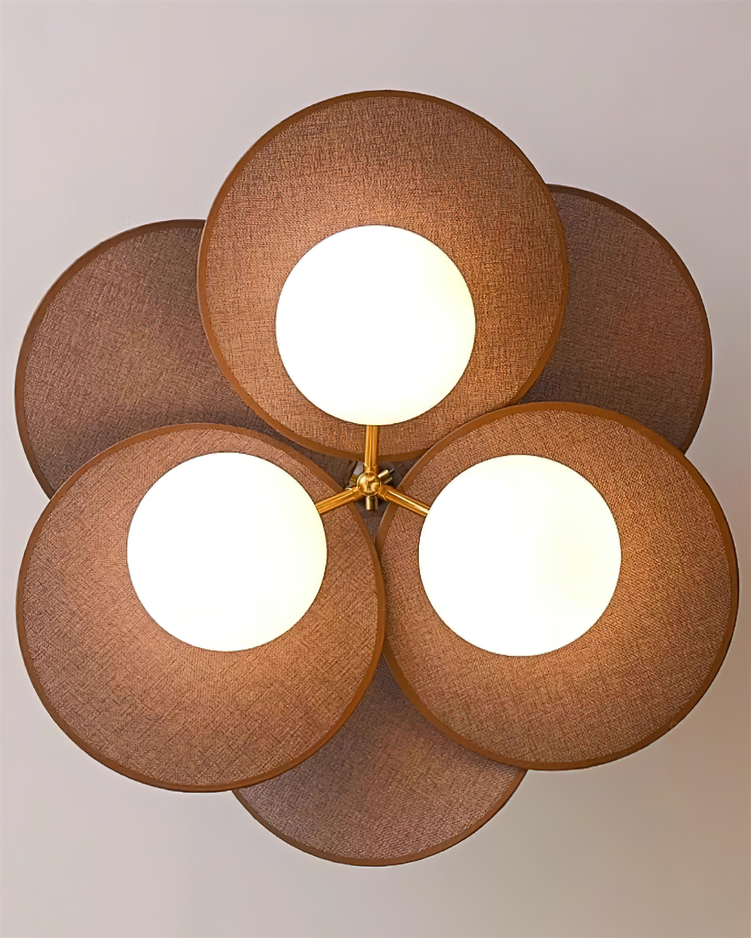 Eldo Wooden Blades Ceiling Light