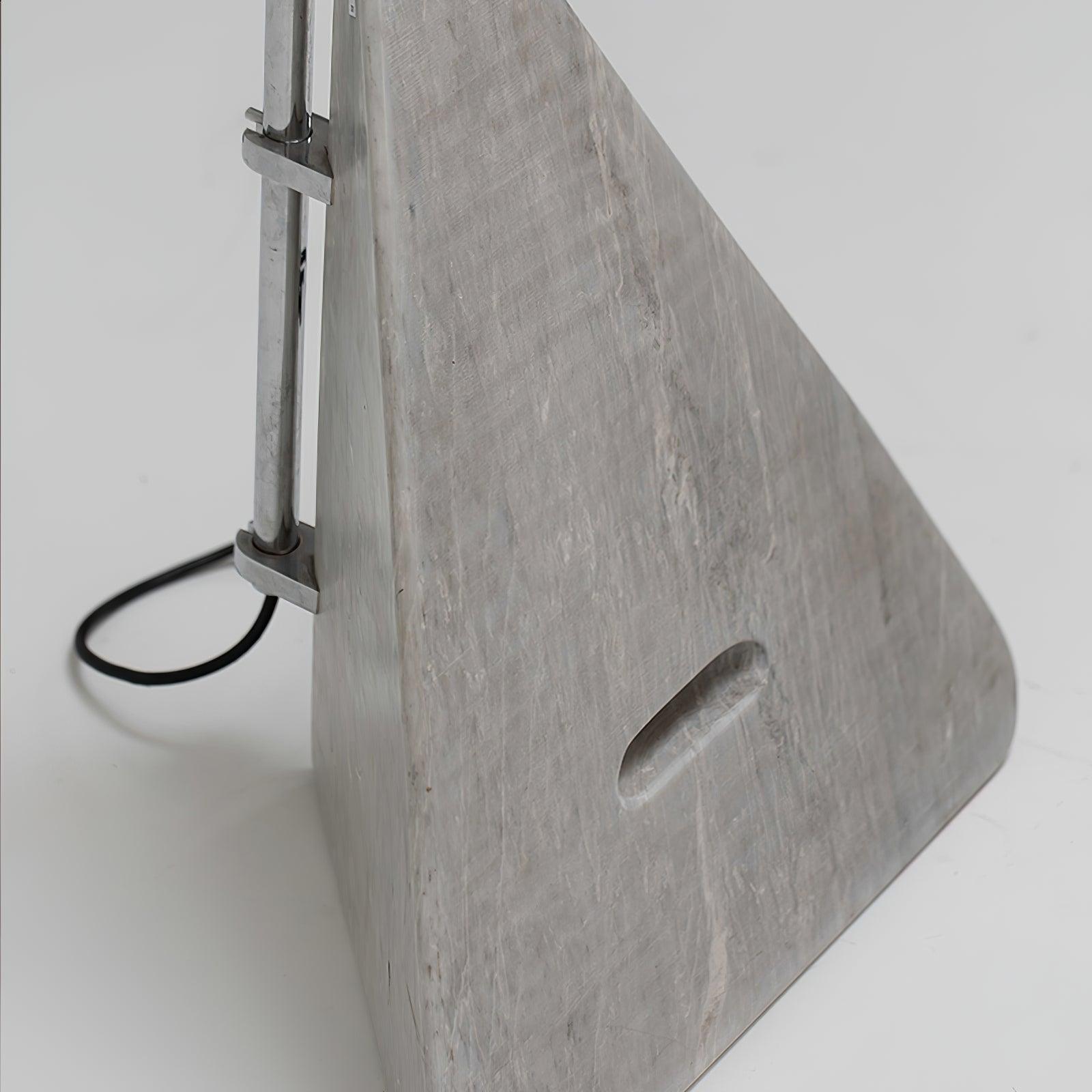 Olvenel Sculptural Chrome Marble Floor Lamp-Neutral Decor