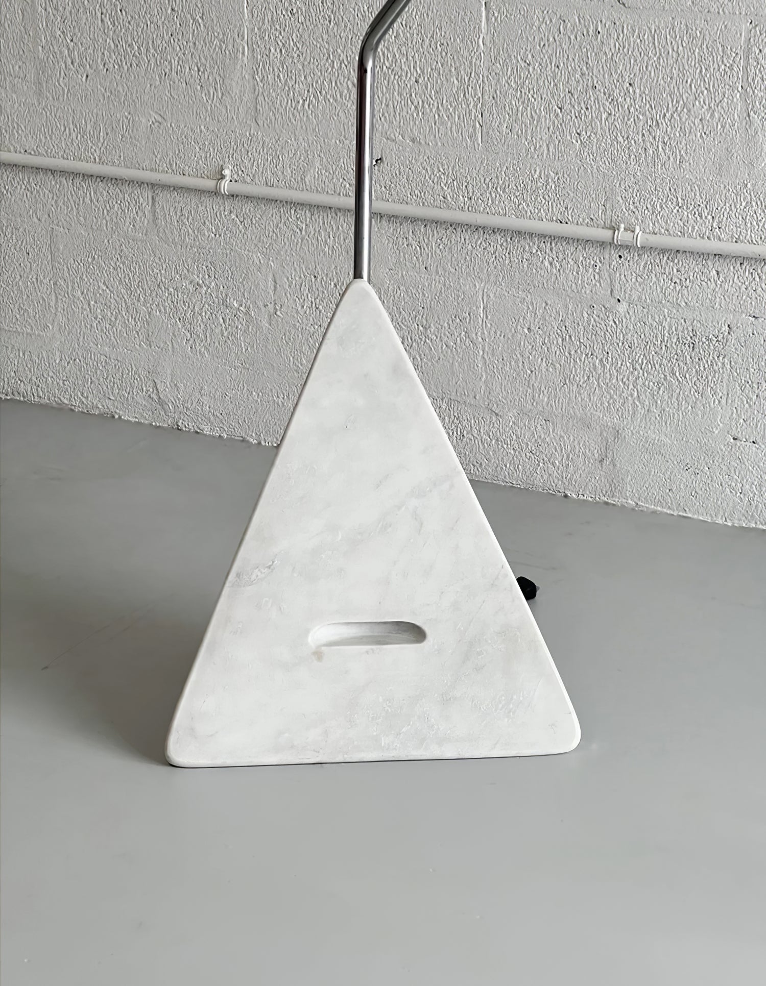 Olvenel Sculptural Chrome Marble Floor Lamp-Neutral Decor