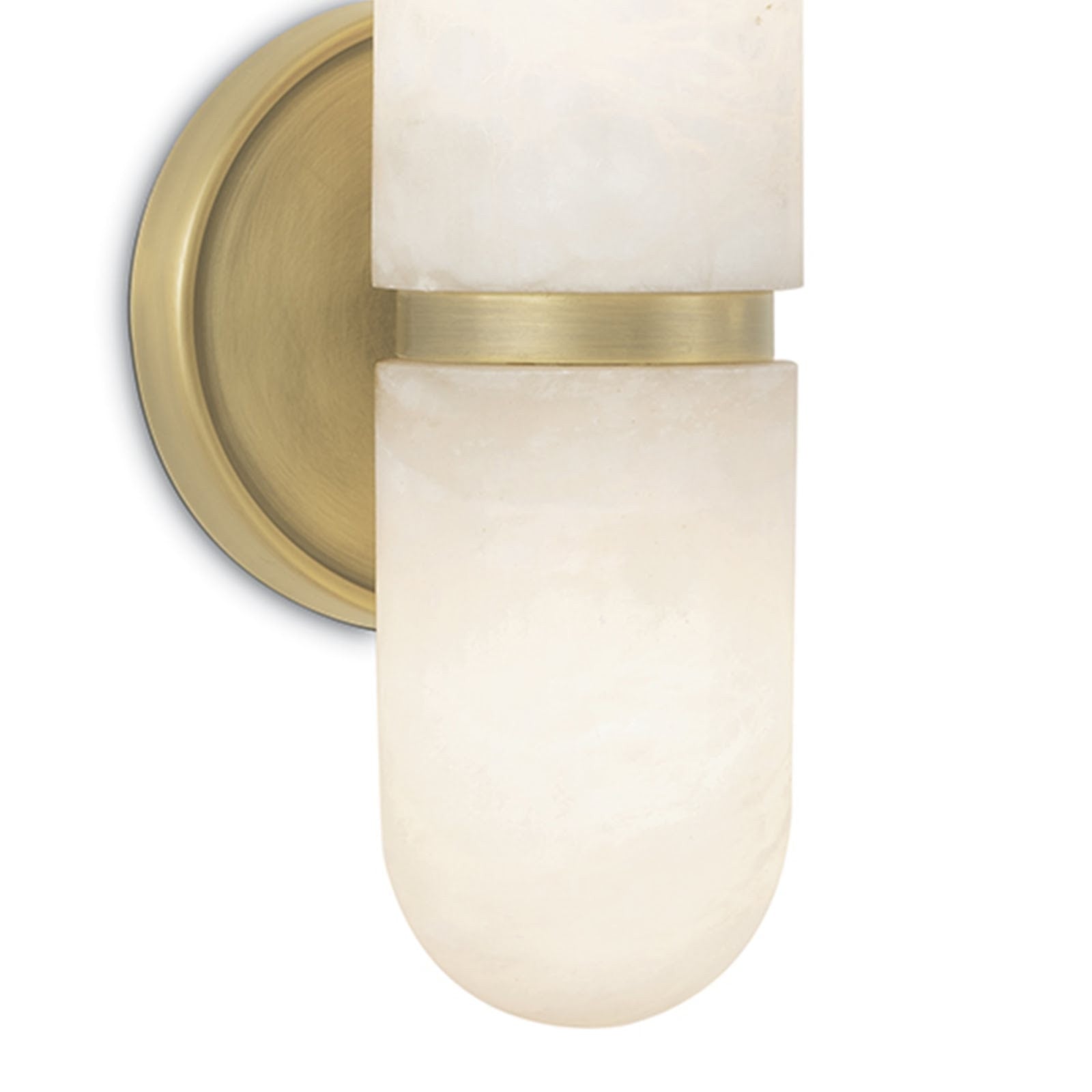 Dimensions diagram for the Salon Alabaster Wall Lamp.