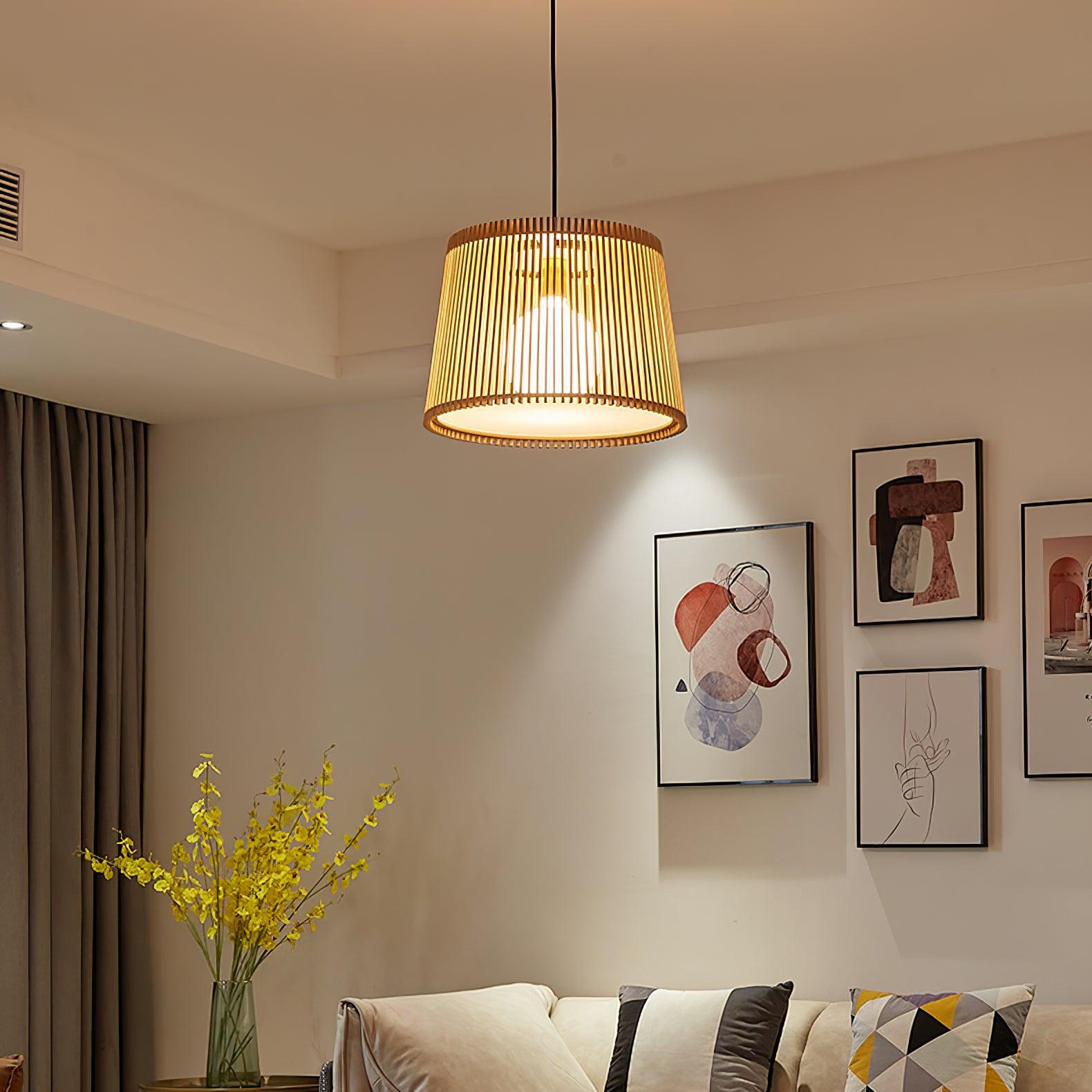 Clou Wood Retro Pendant Lamp-Neutral Decor