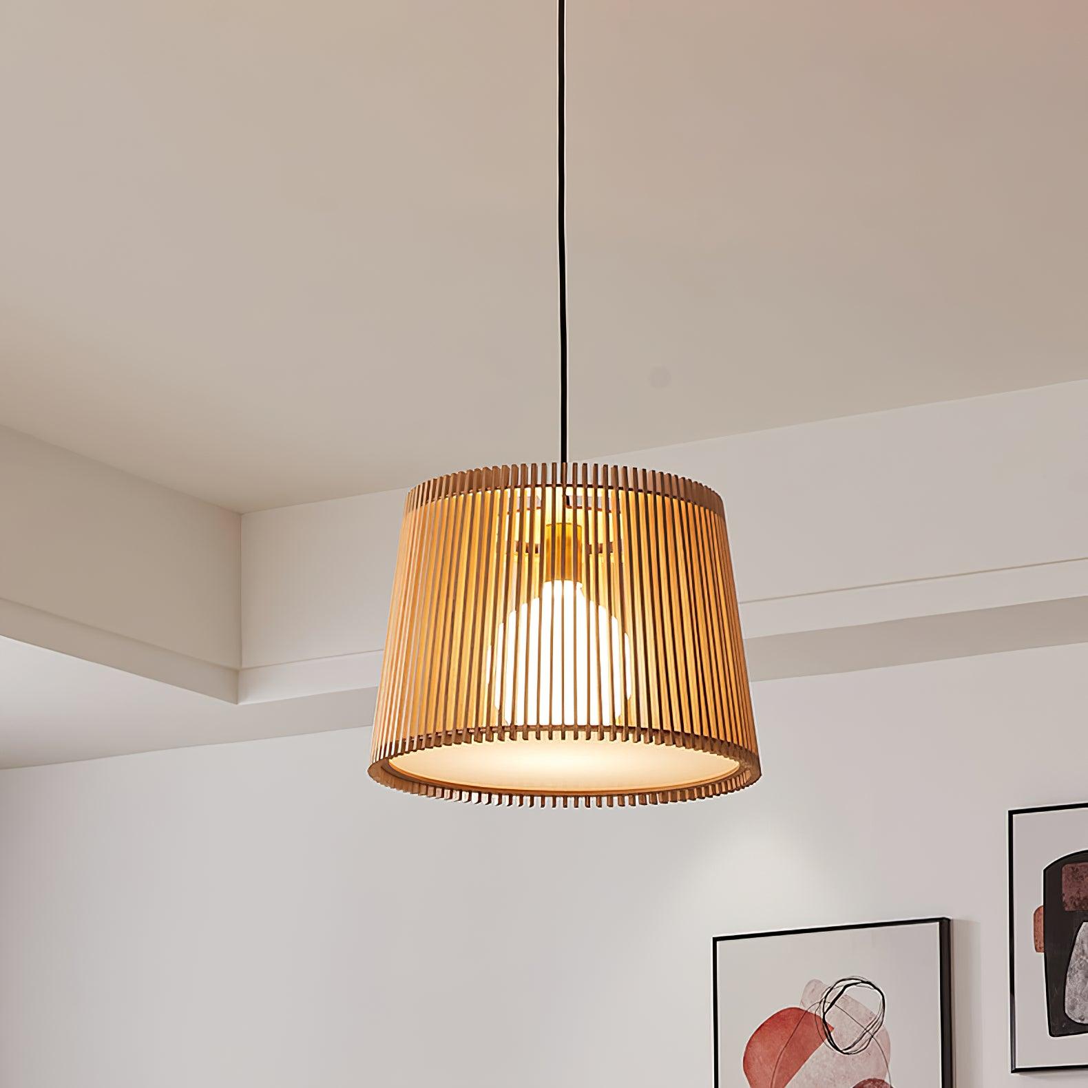 Clou Wood Retro Pendant Lamp-Neutral Decor