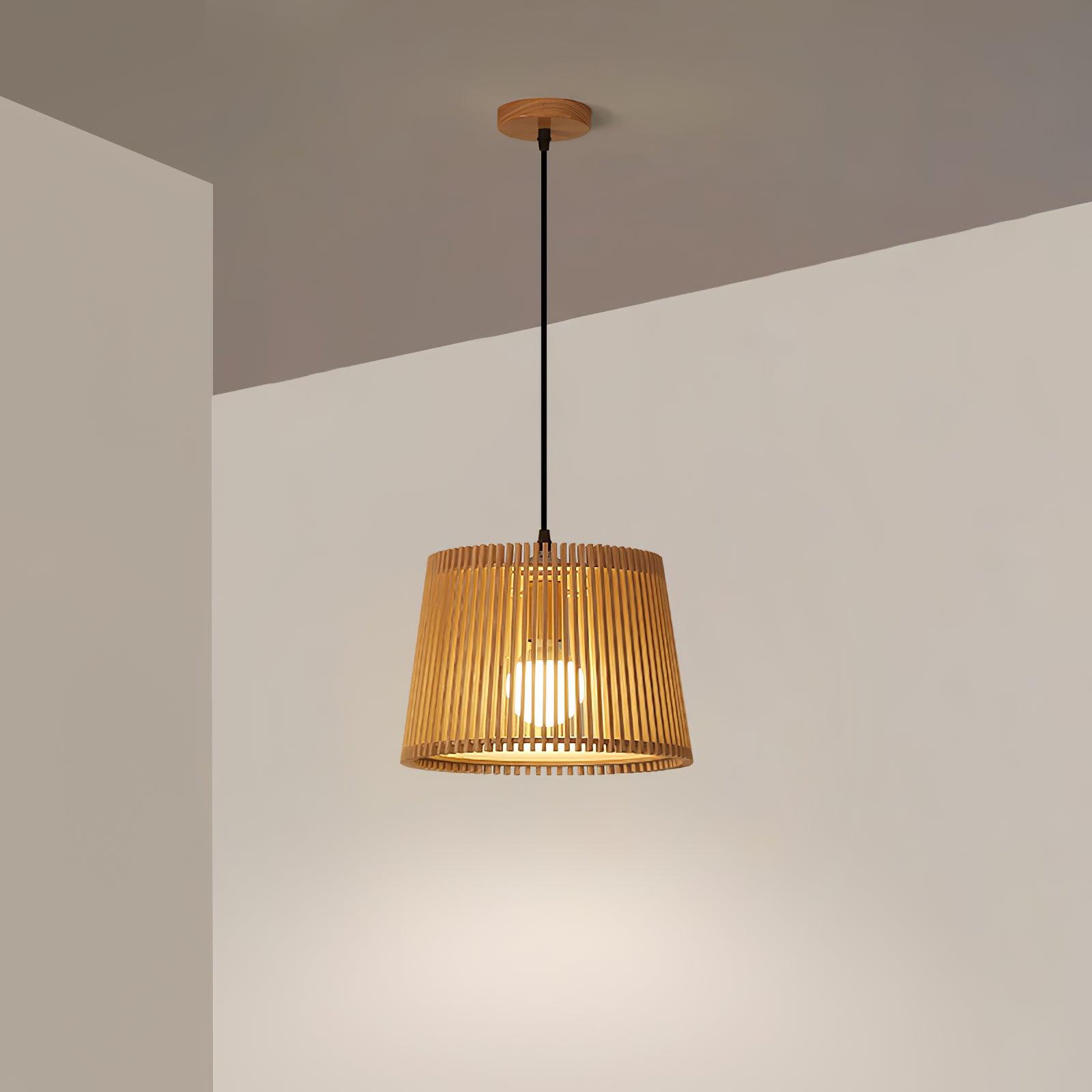 Clou Wood Retro Pendant Lamp-Neutral Decor