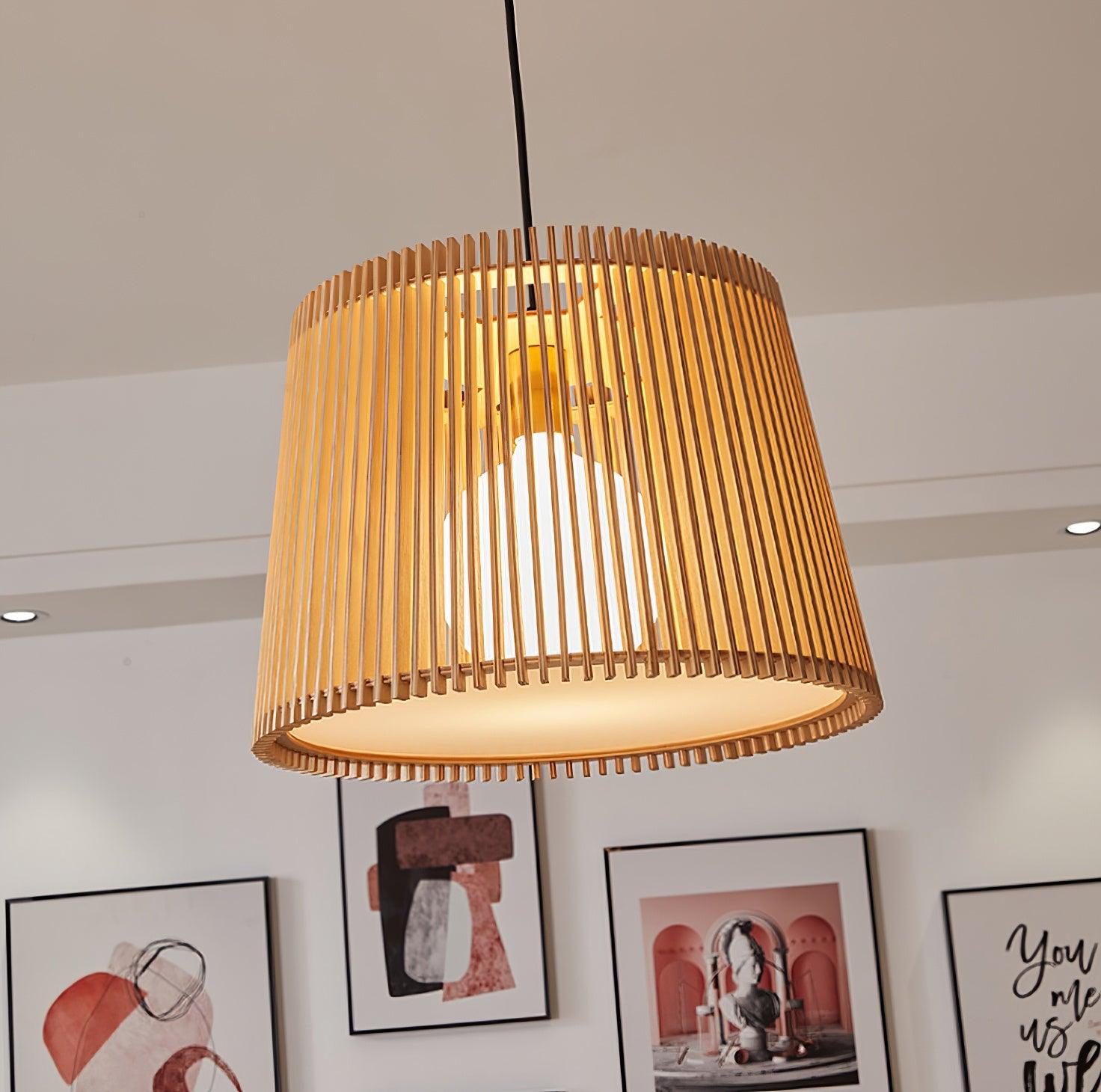 Clou Wood Retro Pendant Lamp-Neutral Decor