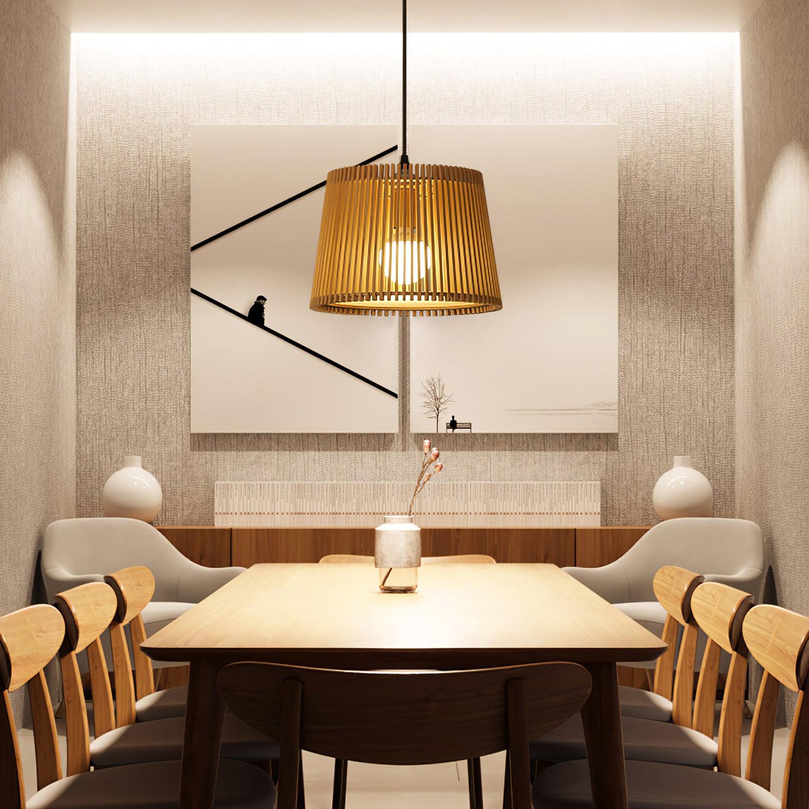 Clou Wood Retro Pendant Lamp-Neutral Decor
