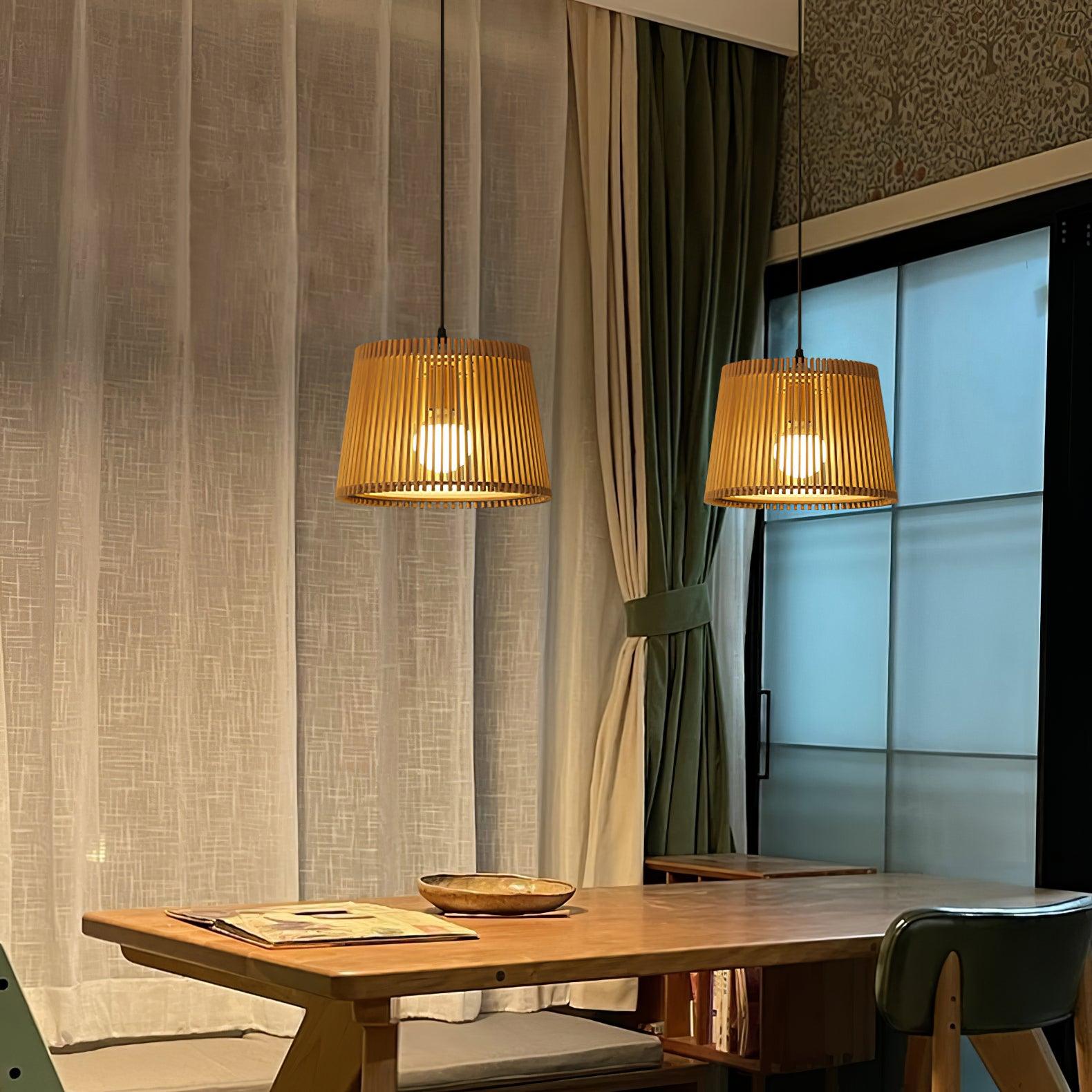 Clou Wood Retro Pendant Lamp-Neutral Decor