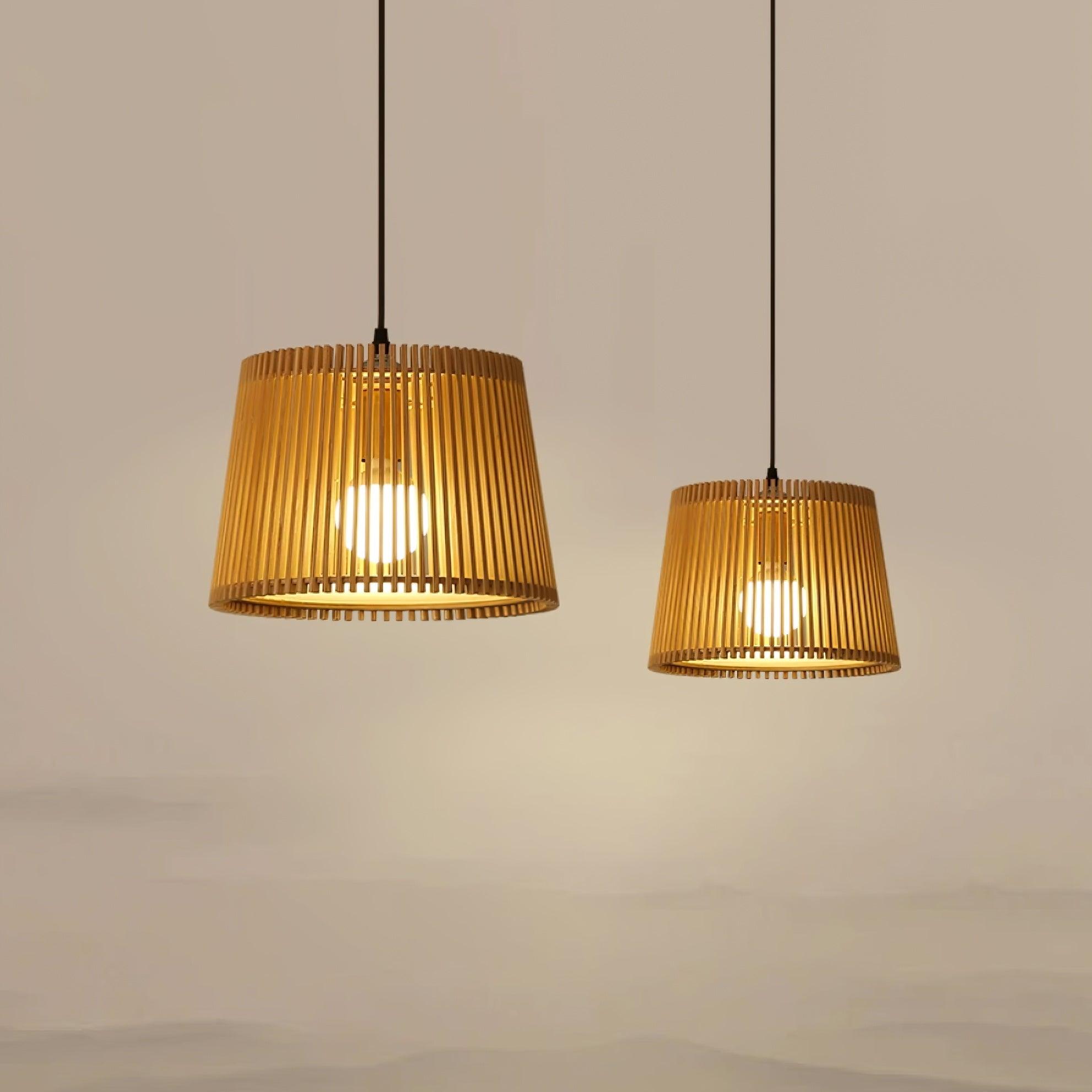 Clou Wood Retro Pendant Lamp-Neutral Decor