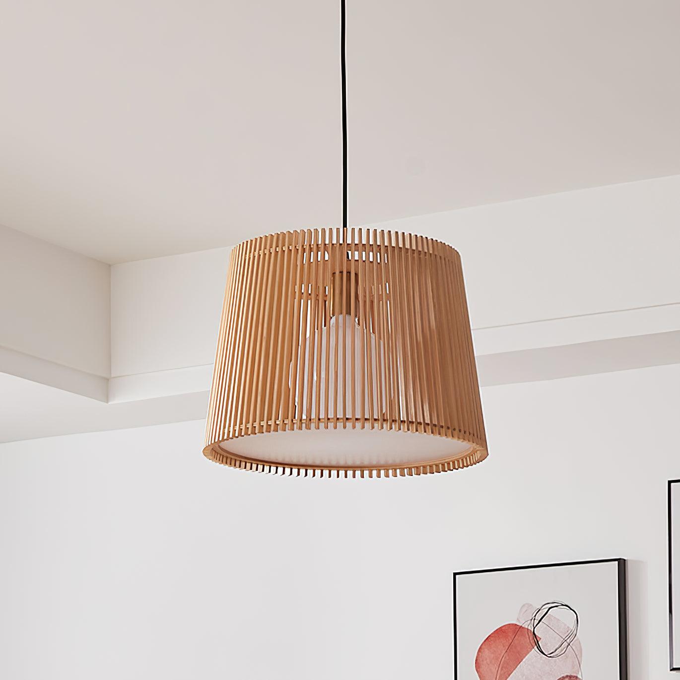Clou Wood Retro Pendant Lamp-Neutral Decor