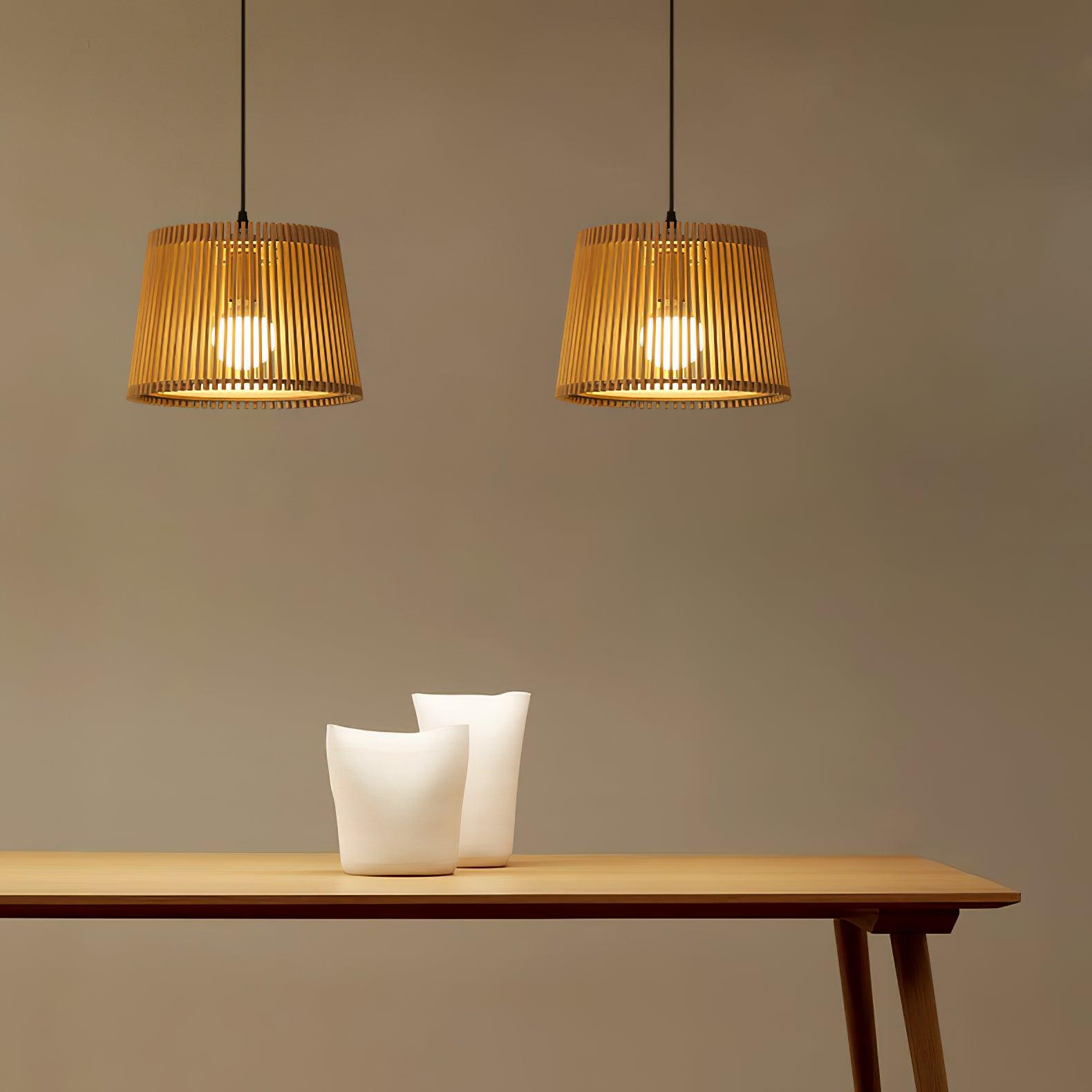 Clou Wood Retro Pendant Lamp-Neutral Decor