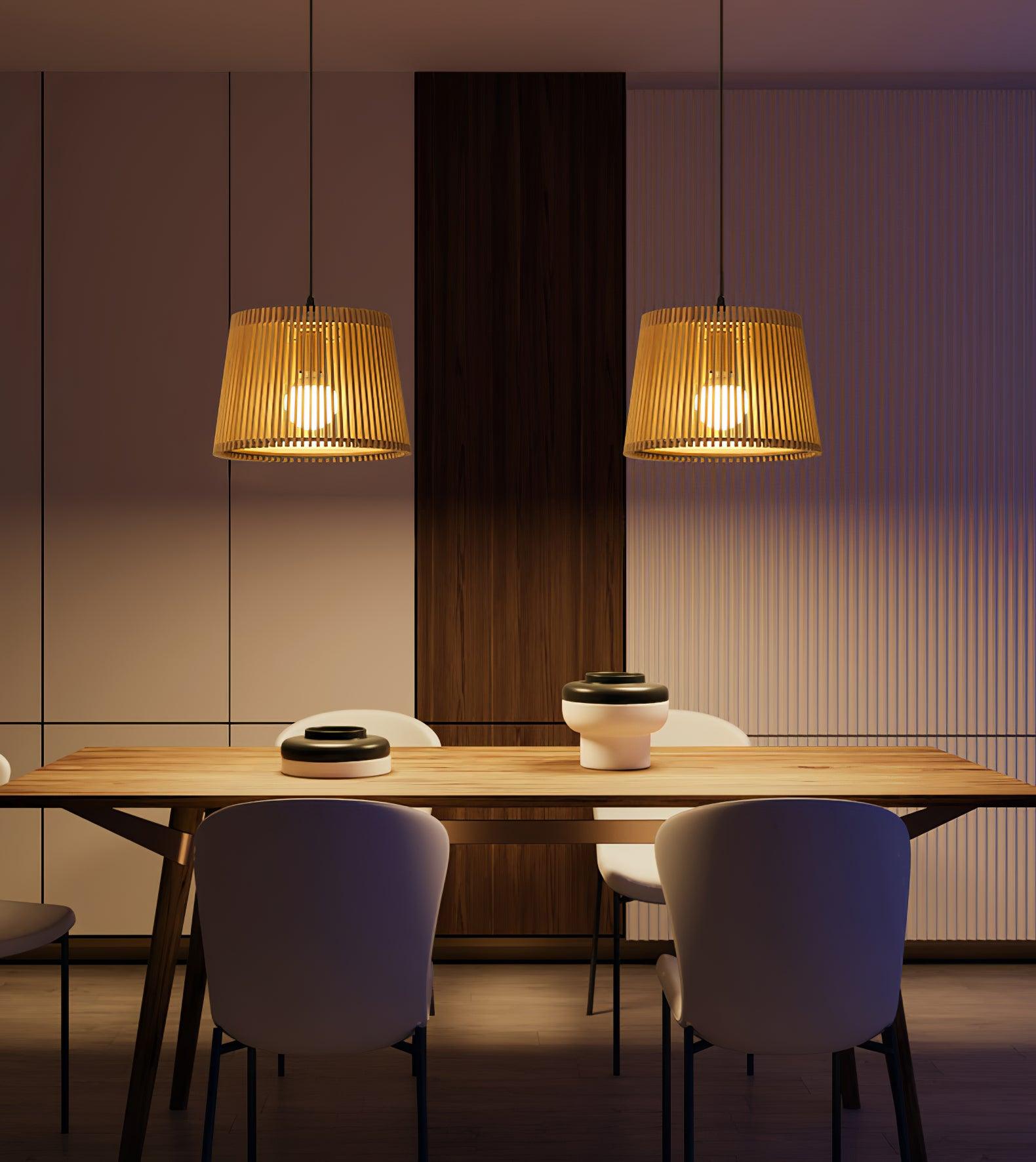 Clou Wood Retro Pendant Lamp-Neutral Decor
