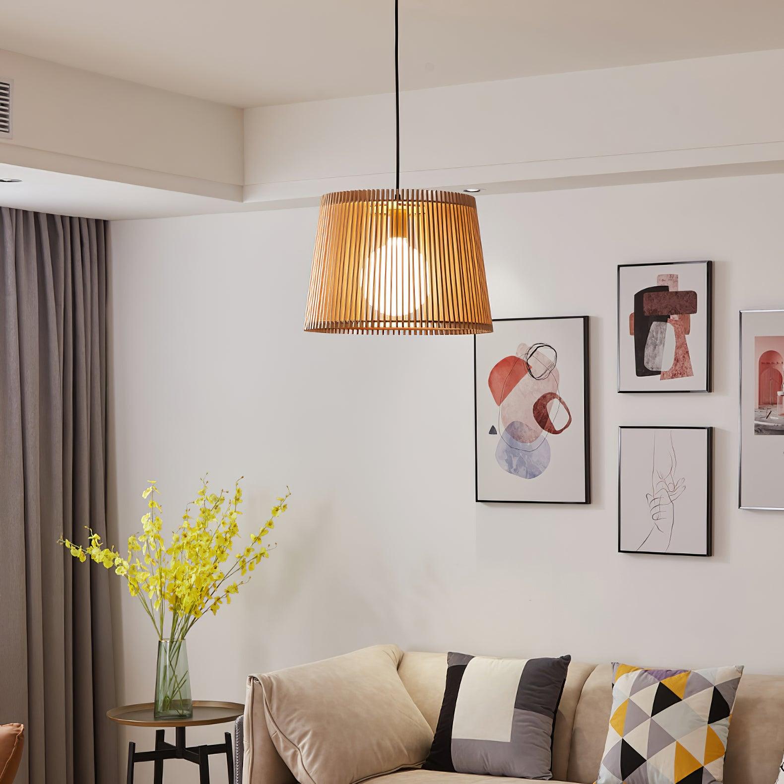 Clou Wood Retro Pendant Lamp-Neutral Decor