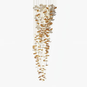 Lisk Luxury Brass Linear Chandelier-Neutral Decor