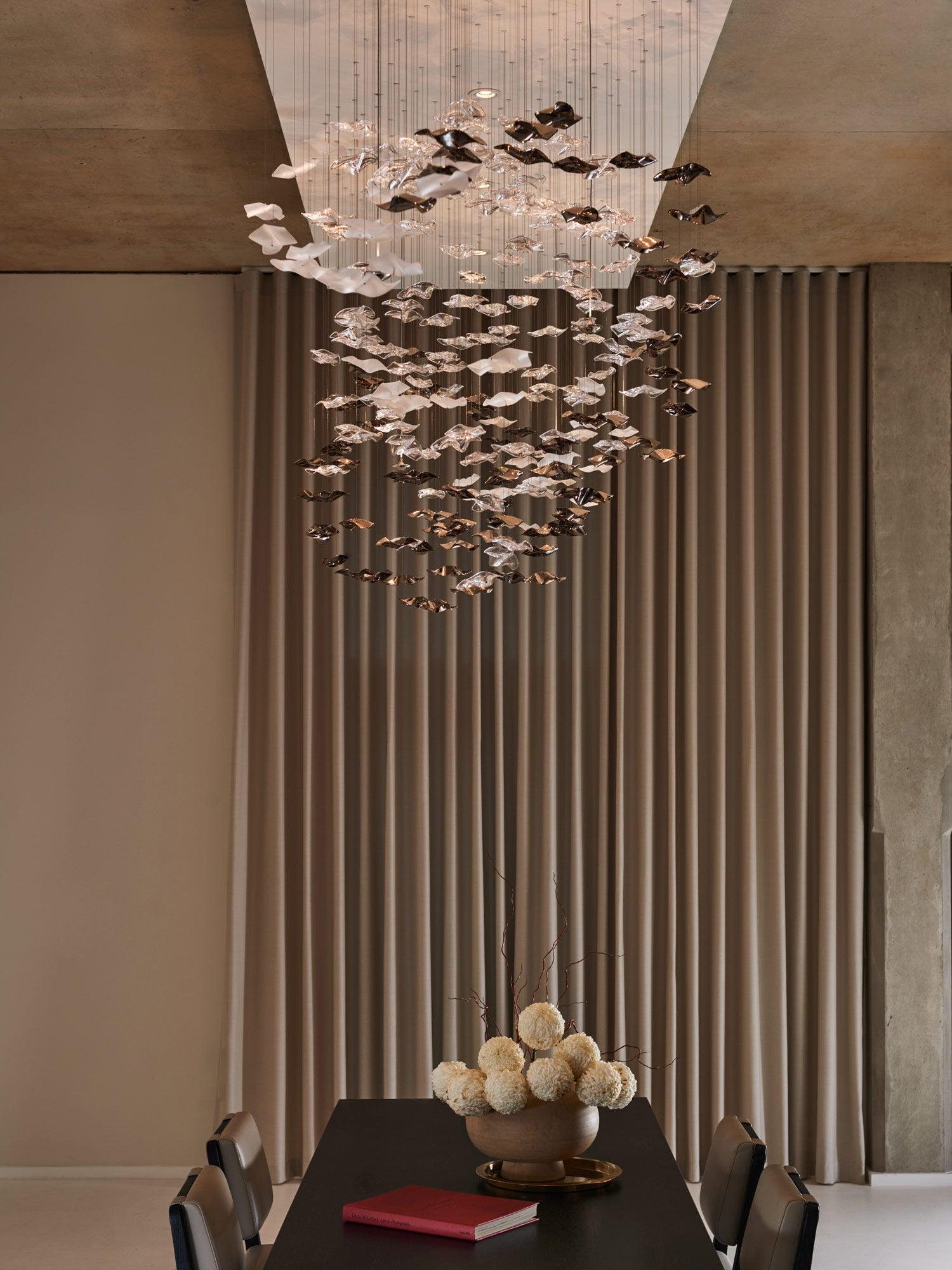 Lisk Luxury Brass Linear Chandelier-Neutral Decor