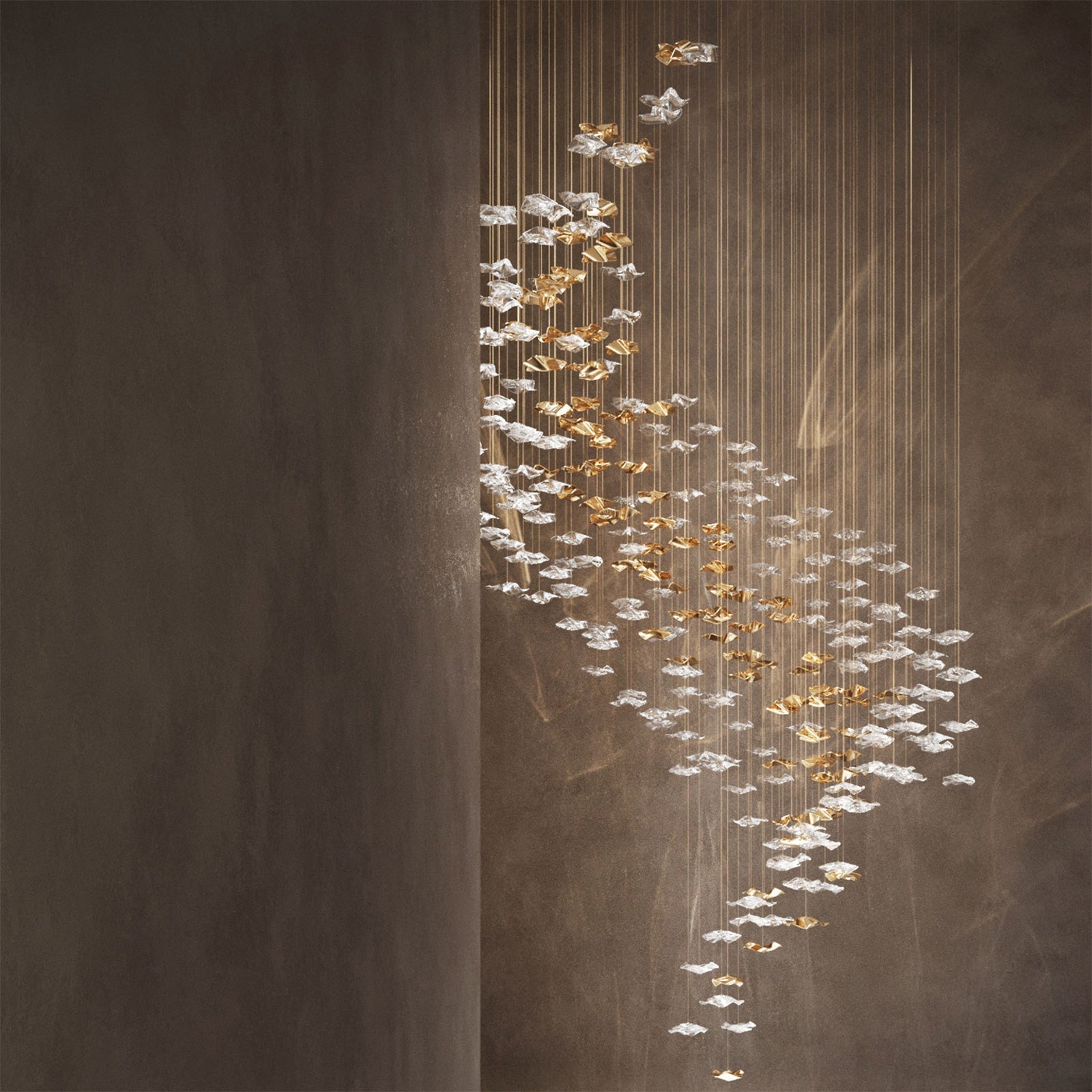 Teloz Luxury Tidal Art Glass Pendants Lamp-Neutral Decor