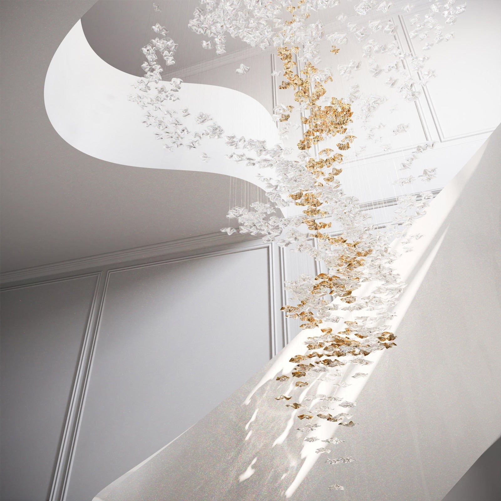 Teloz Luxury Tidal Art Glass Pendants Lamp-Neutral Decor
