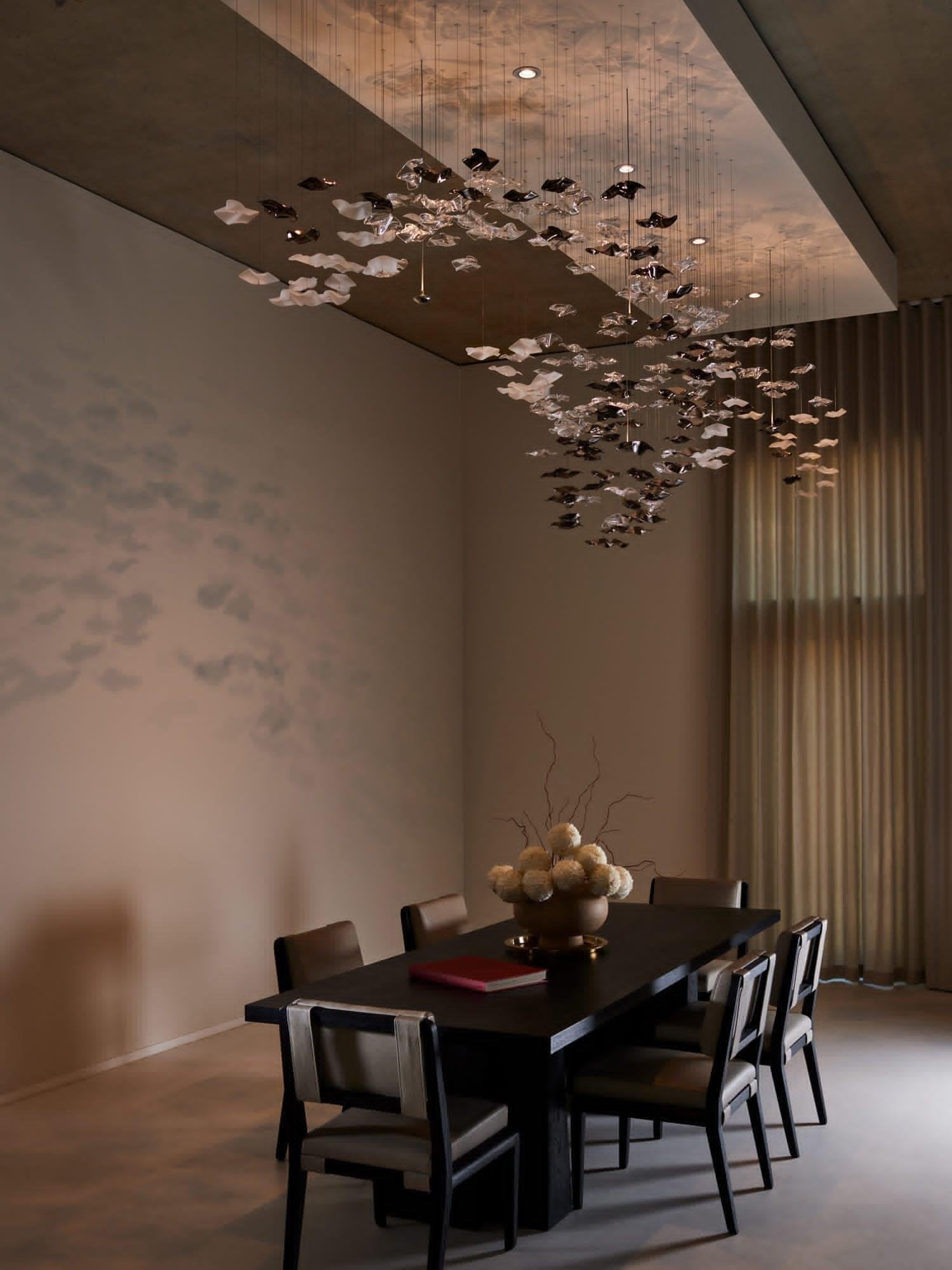 Lisk Luxury Brass Linear Chandelier-Neutral Decor