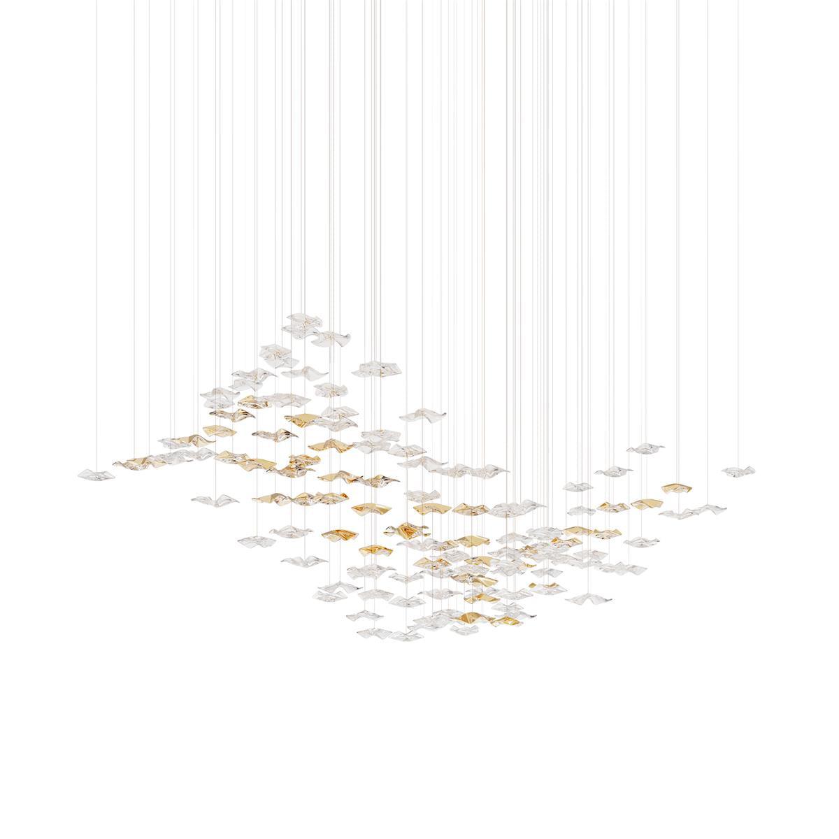 Teloz Luxury Tidal Art Glass Pendants Lamp-Neutral Decor