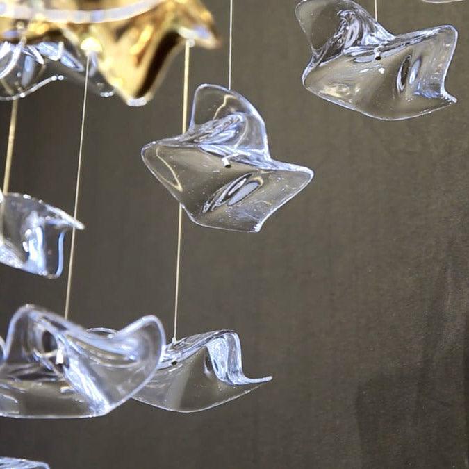 Lisk Luxury Brass Linear Chandelier-Neutral Decor