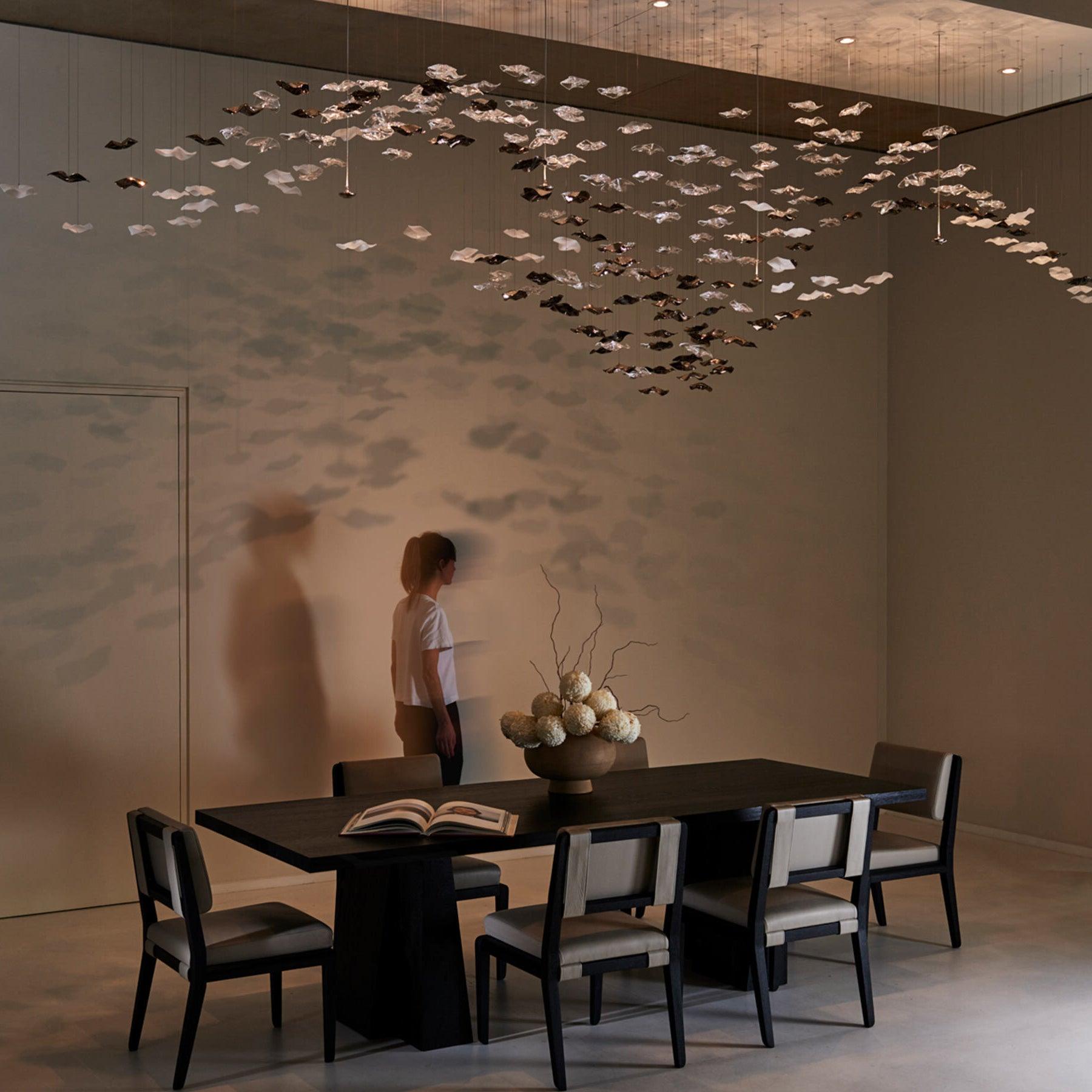Lisk Luxury Brass Linear Chandelier-Neutral Decor
