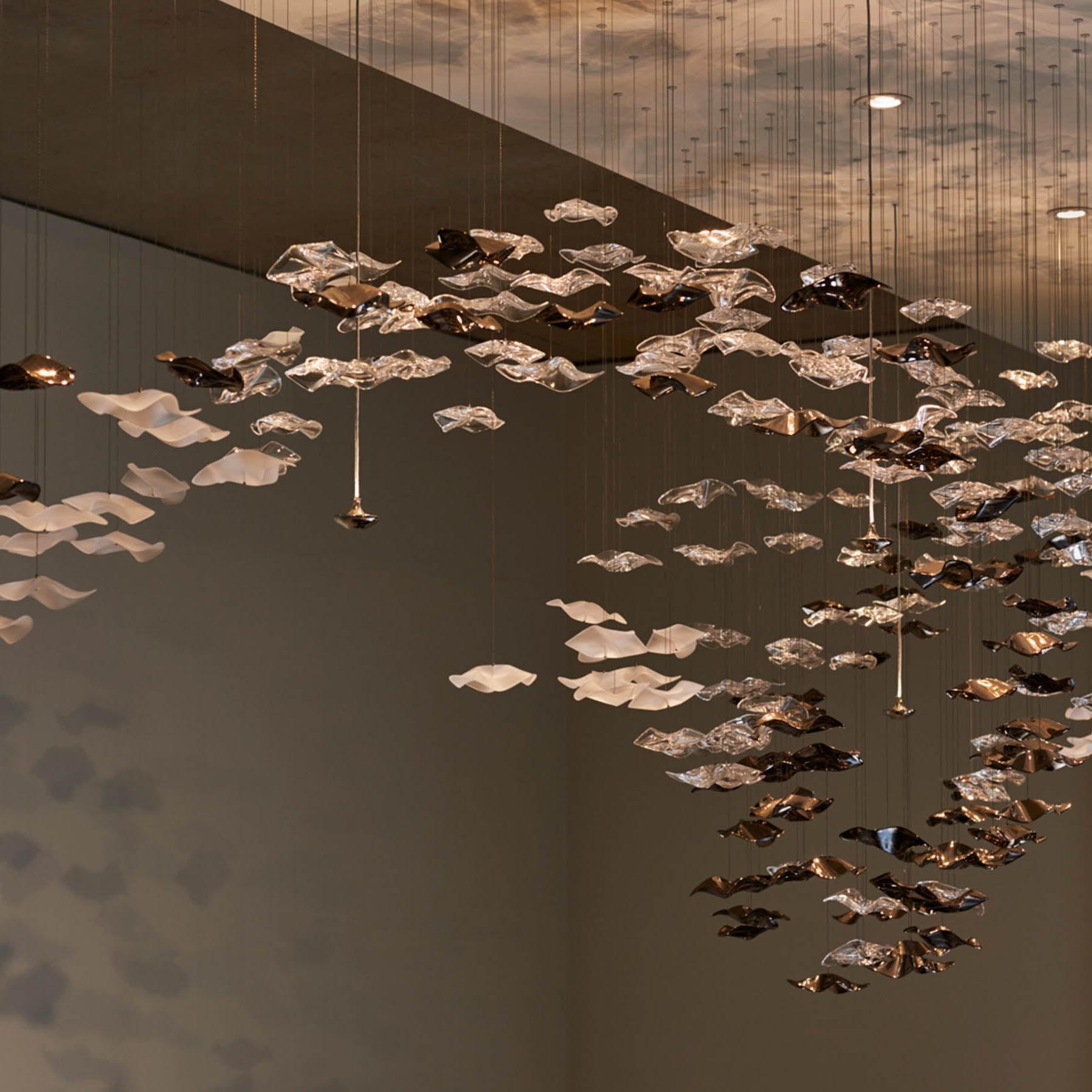 Nephele Crystal Leaf Chandelier-Neutral Decor