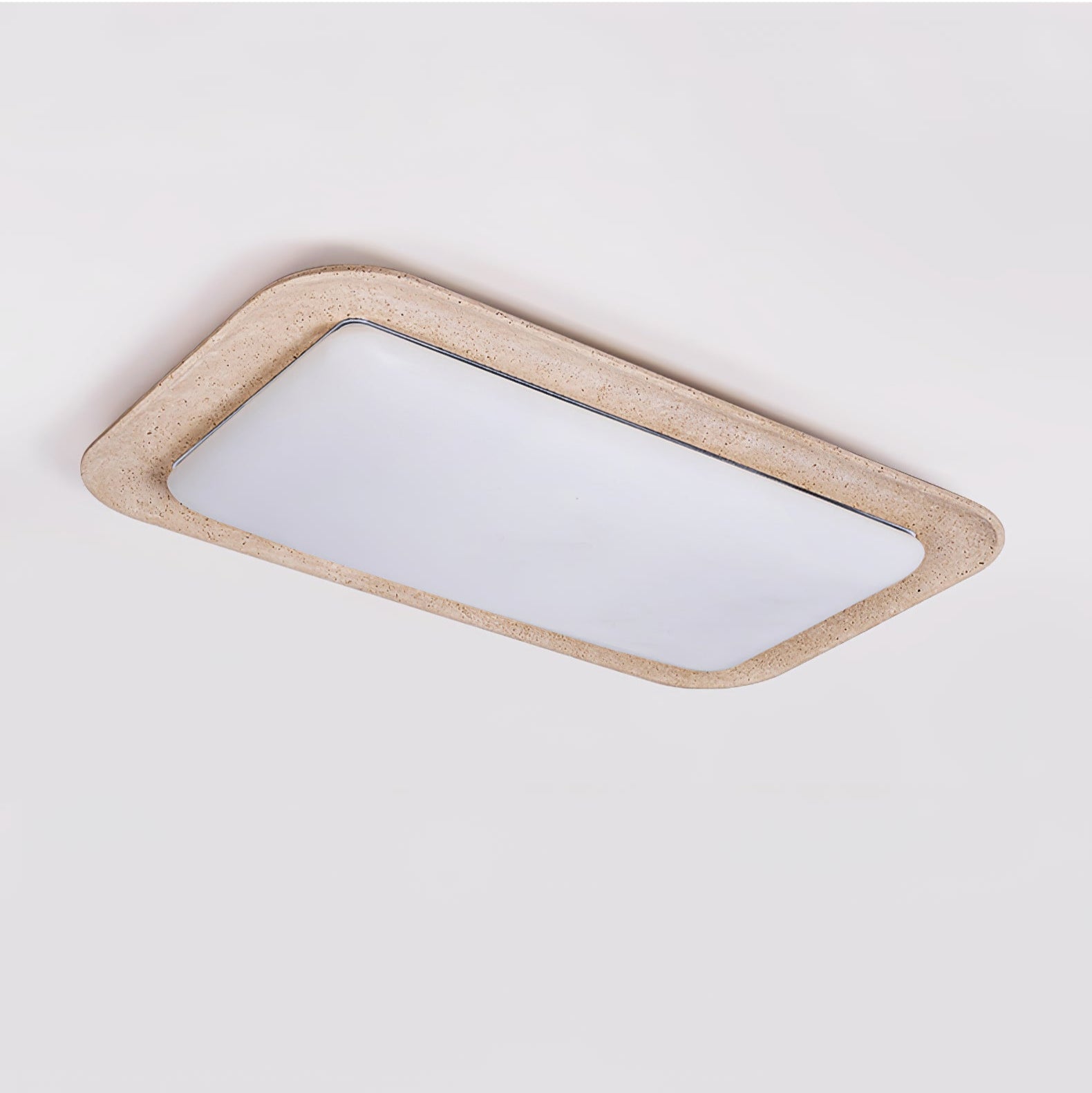 Zirke Travertine Ceiling Light-Neutral Decor