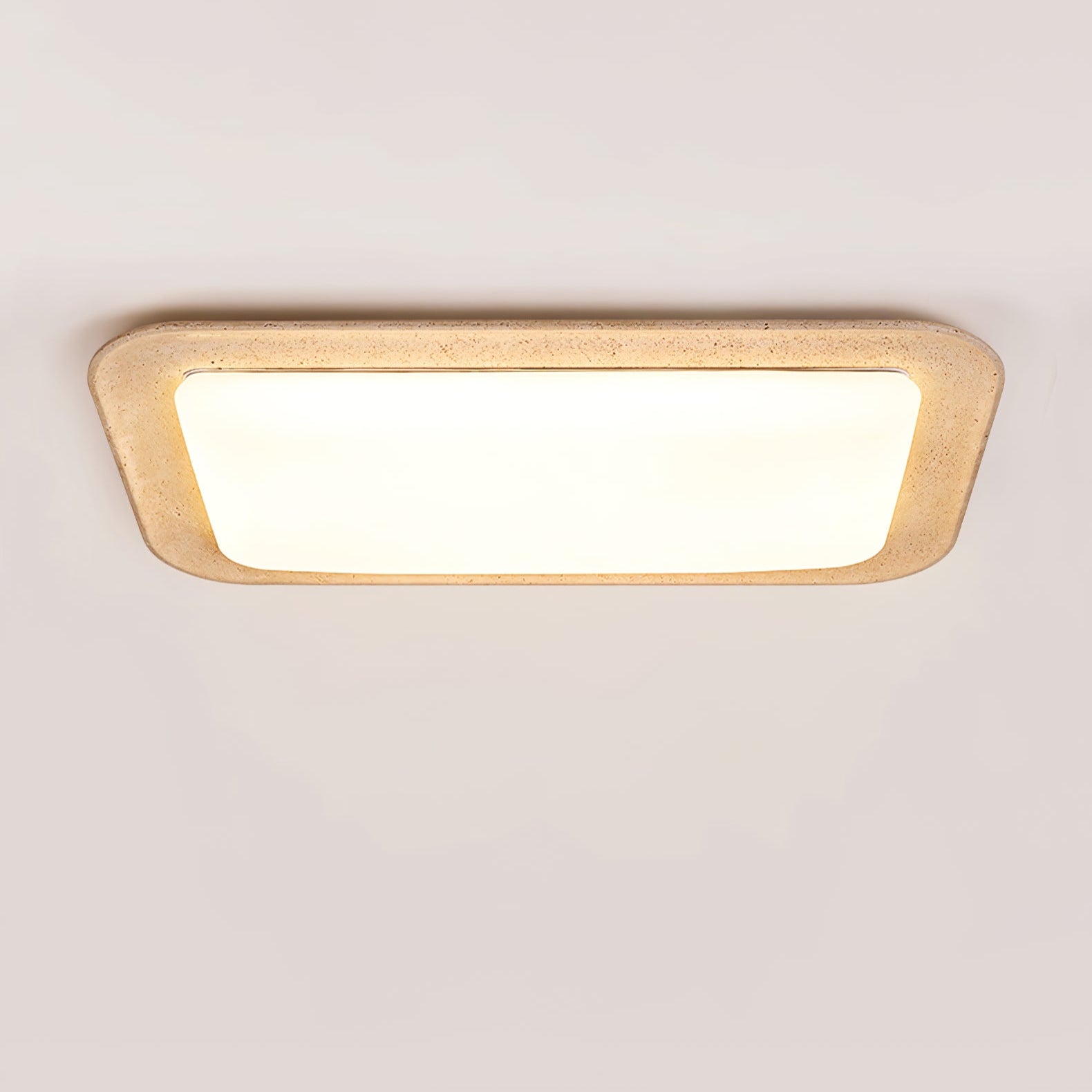 Zirke Travertine Ceiling Light-Neutral Decor