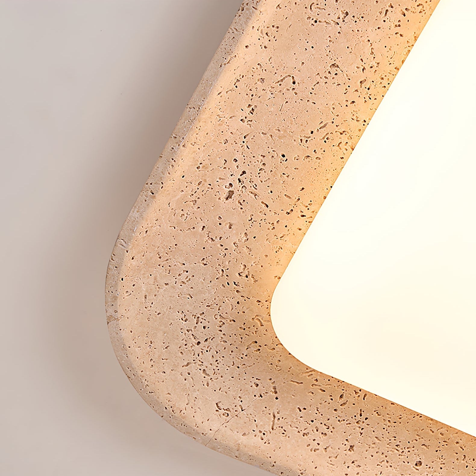 Zirke Travertine Ceiling Light-Neutral Decor