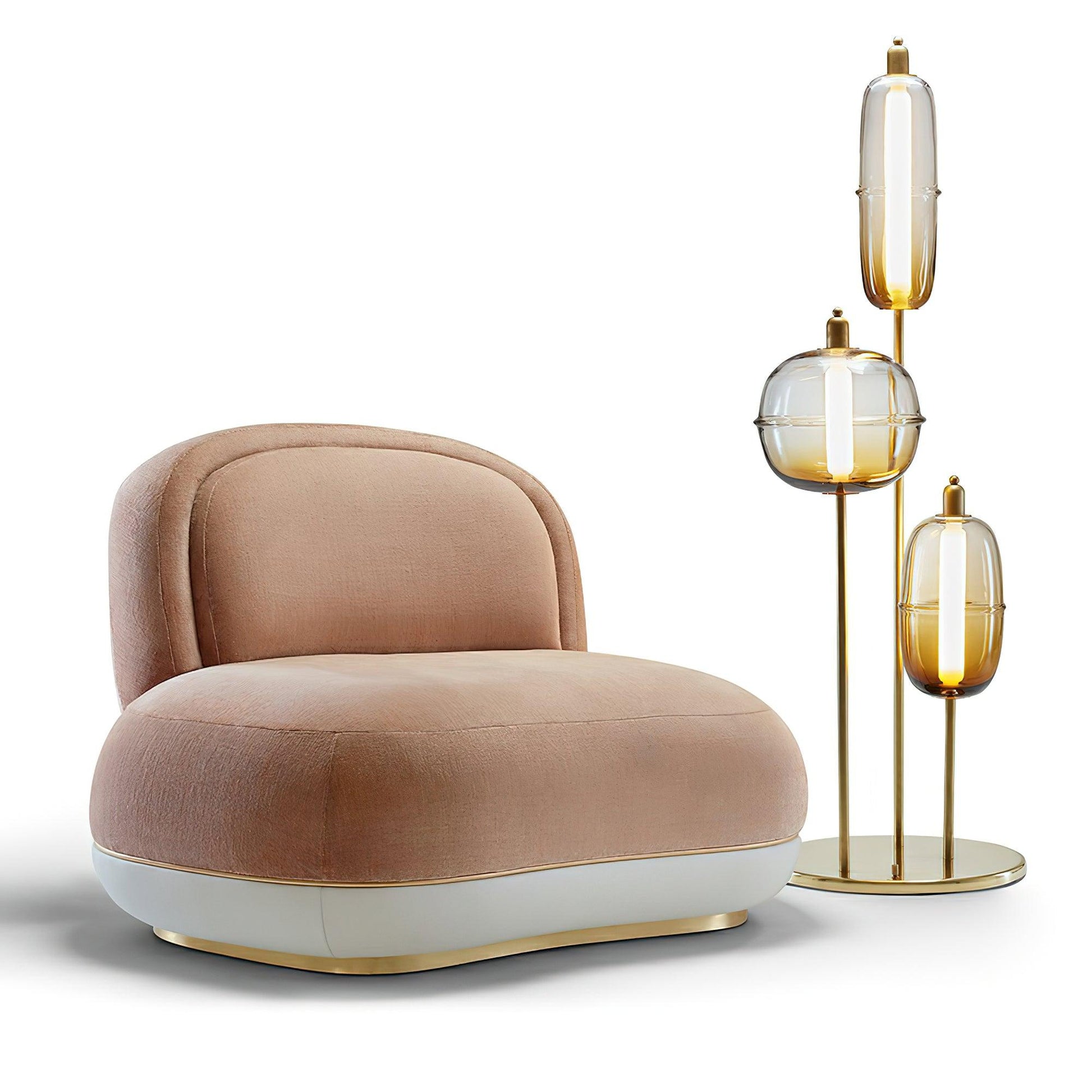 Arixel Modern Glass Floor Lamp-Neutral Decor