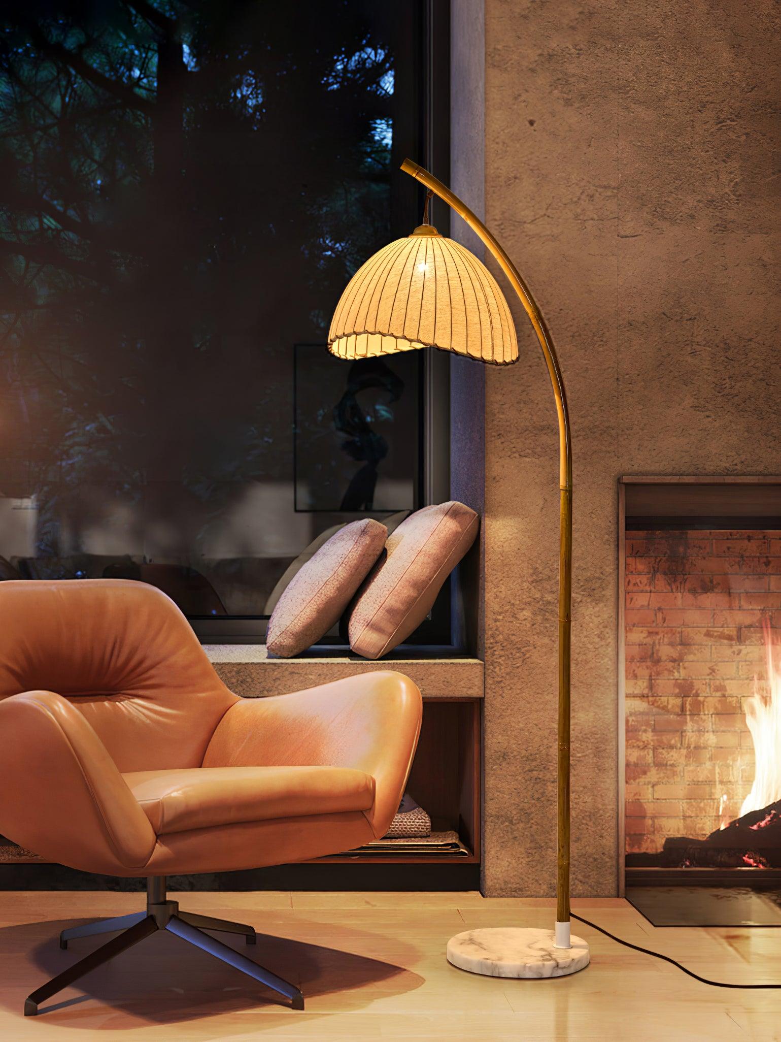Liveno Minimalist Marble Floor Lamp-Neutral Decor