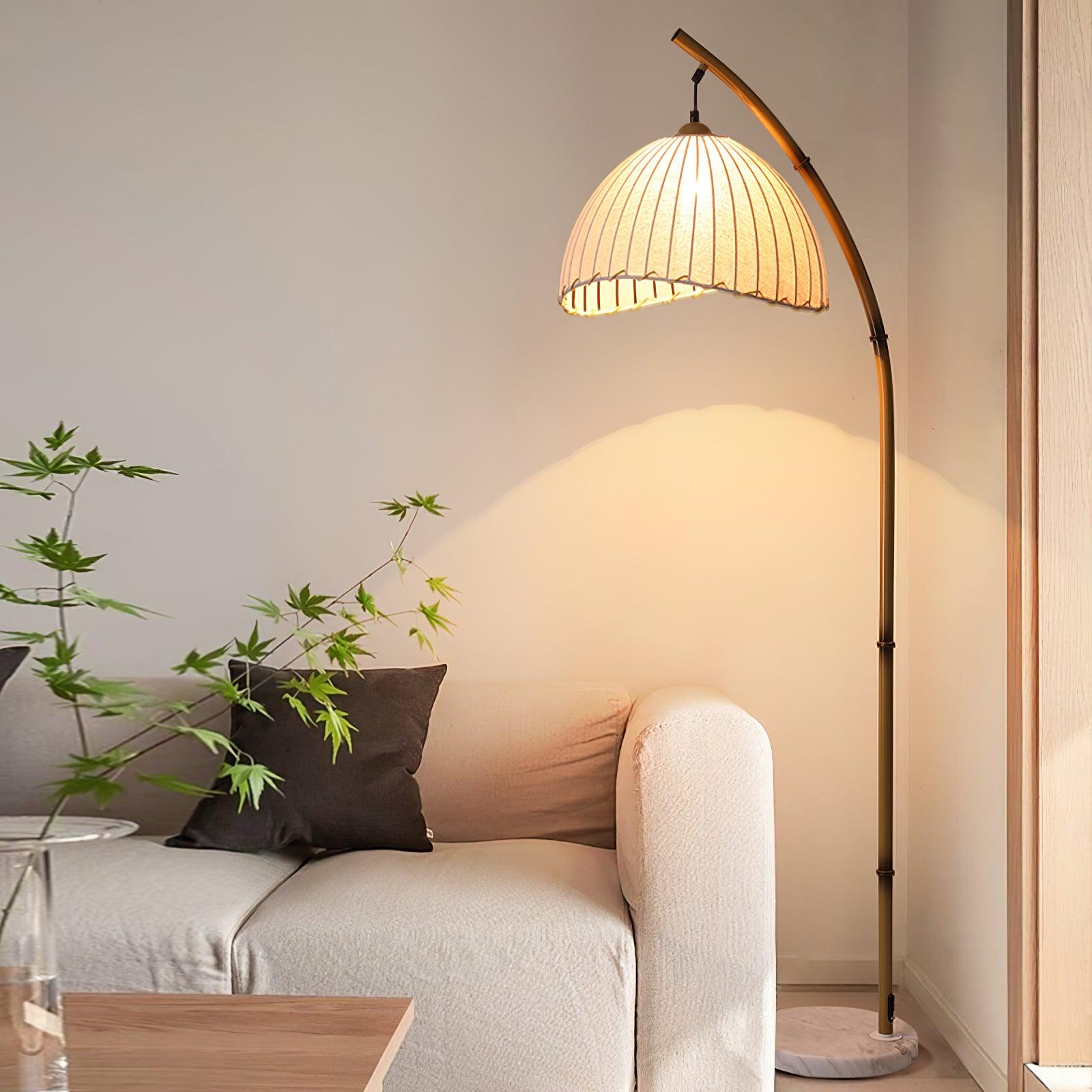 Liveno Minimalist Marble Floor Lamp-Neutral Decor