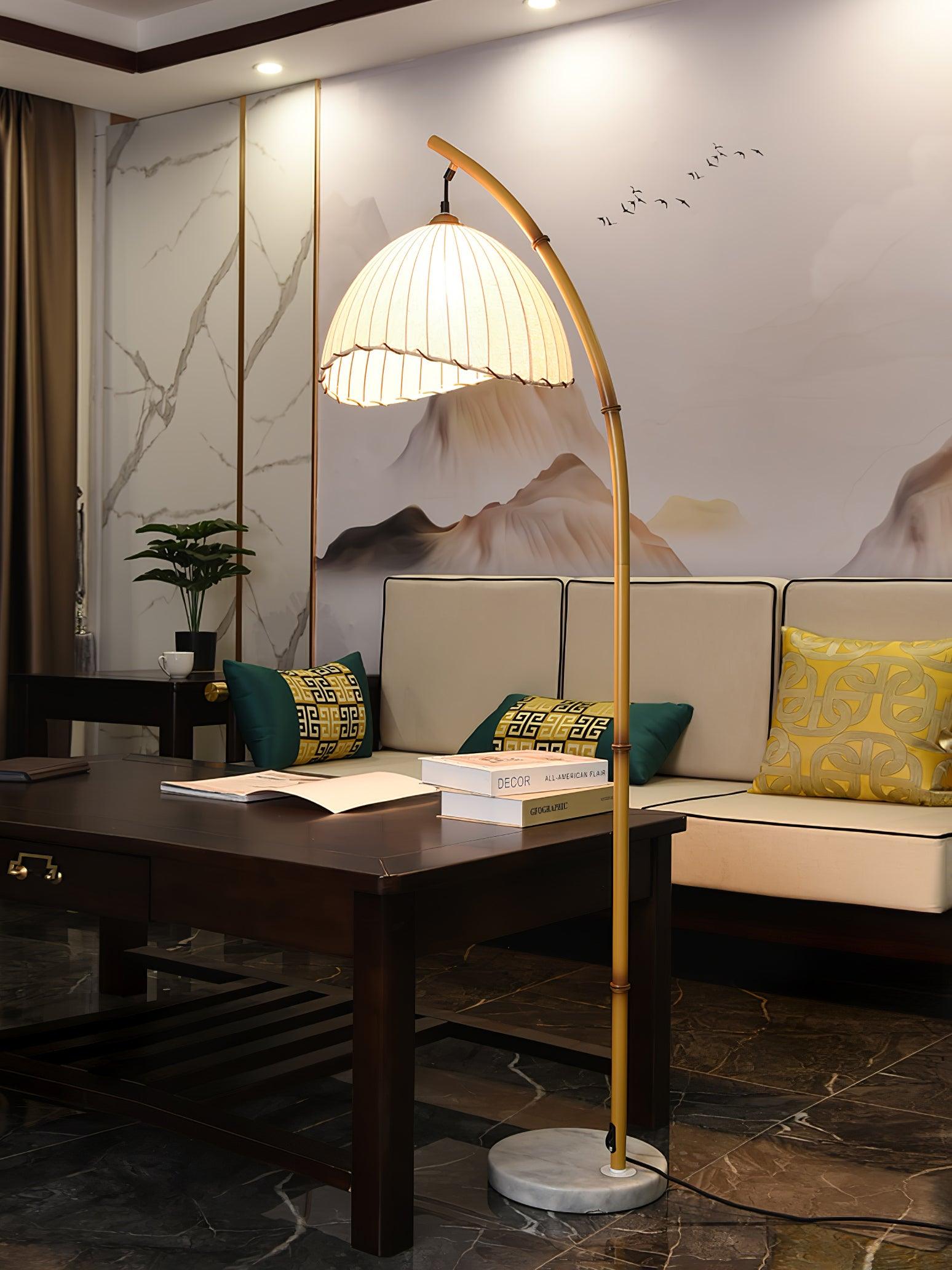 Liveno Minimalist Marble Floor Lamp-Neutral Decor