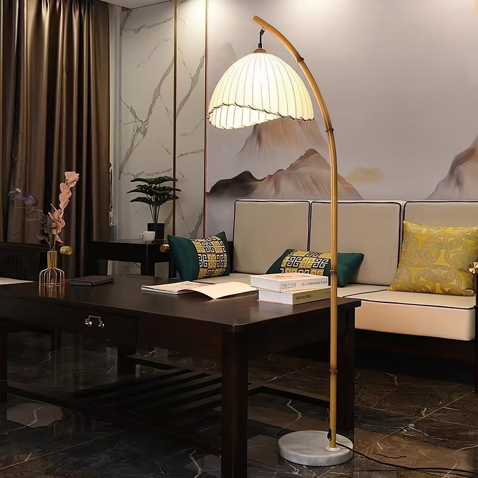 Liveno Minimalist Marble Floor Lamp-Neutral Decor