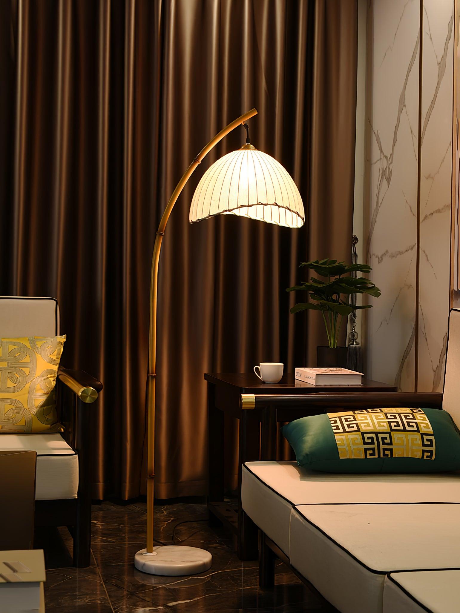 Liveno Minimalist Marble Floor Lamp-Neutral Decor