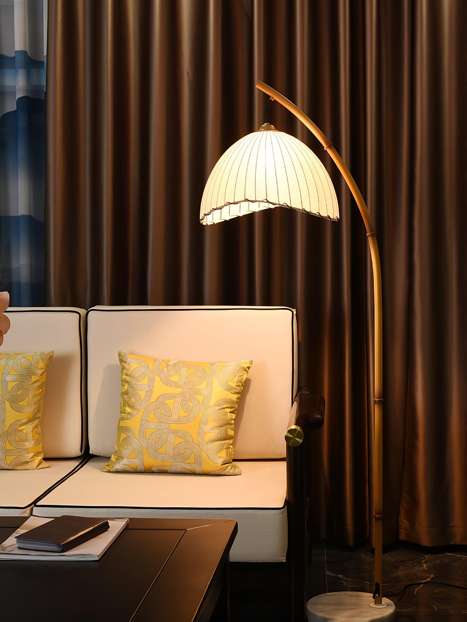 Liveno Minimalist Marble Floor Lamp-Neutral Decor
