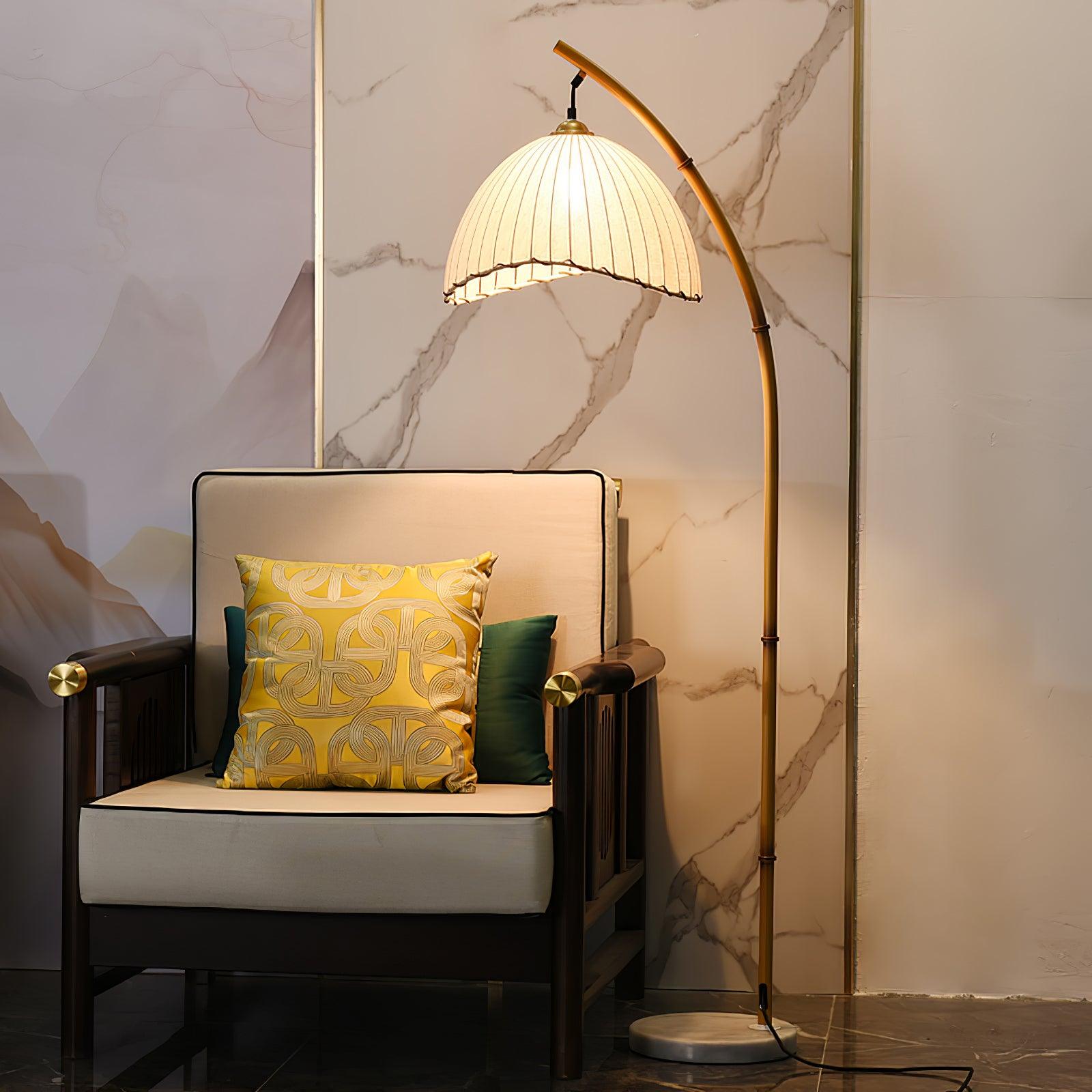 Liveno Minimalist Marble Floor Lamp-Neutral Decor