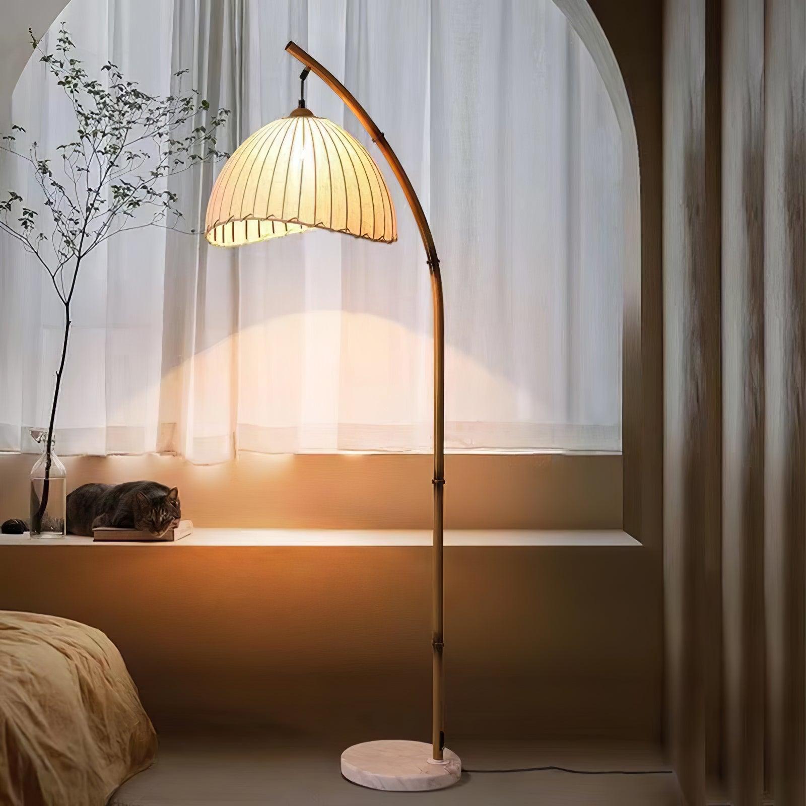 Liveno Minimalist Marble Floor Lamp-Neutral Decor