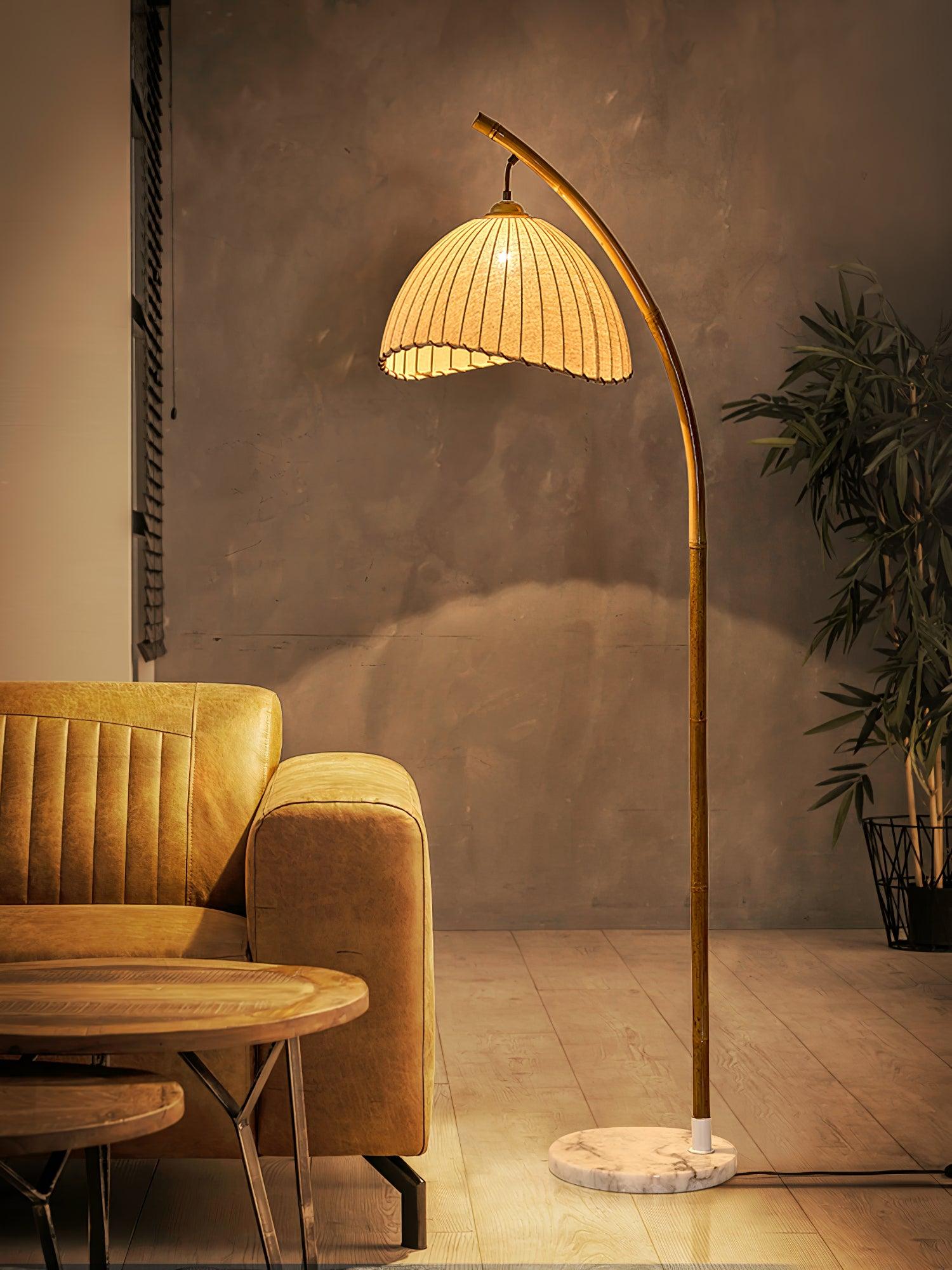 Liveno Minimalist Marble Floor Lamp-Neutral Decor