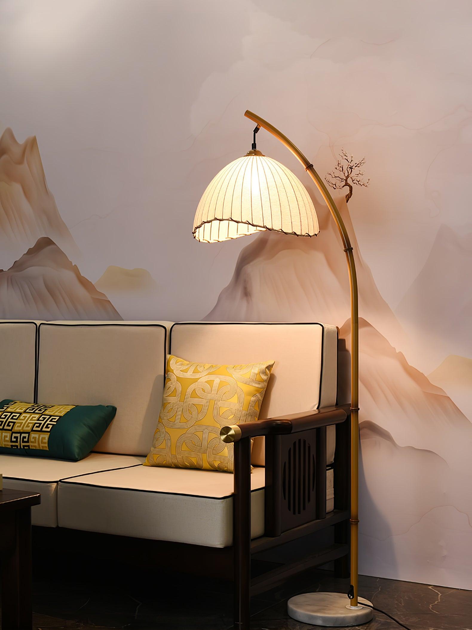 Liveno Minimalist Marble Floor Lamp-Neutral Decor