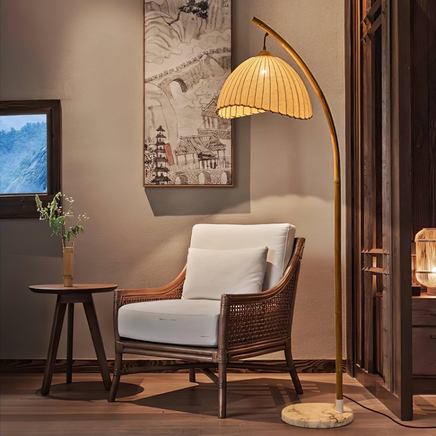 Liveno Minimalist Marble Floor Lamp-Neutral Decor